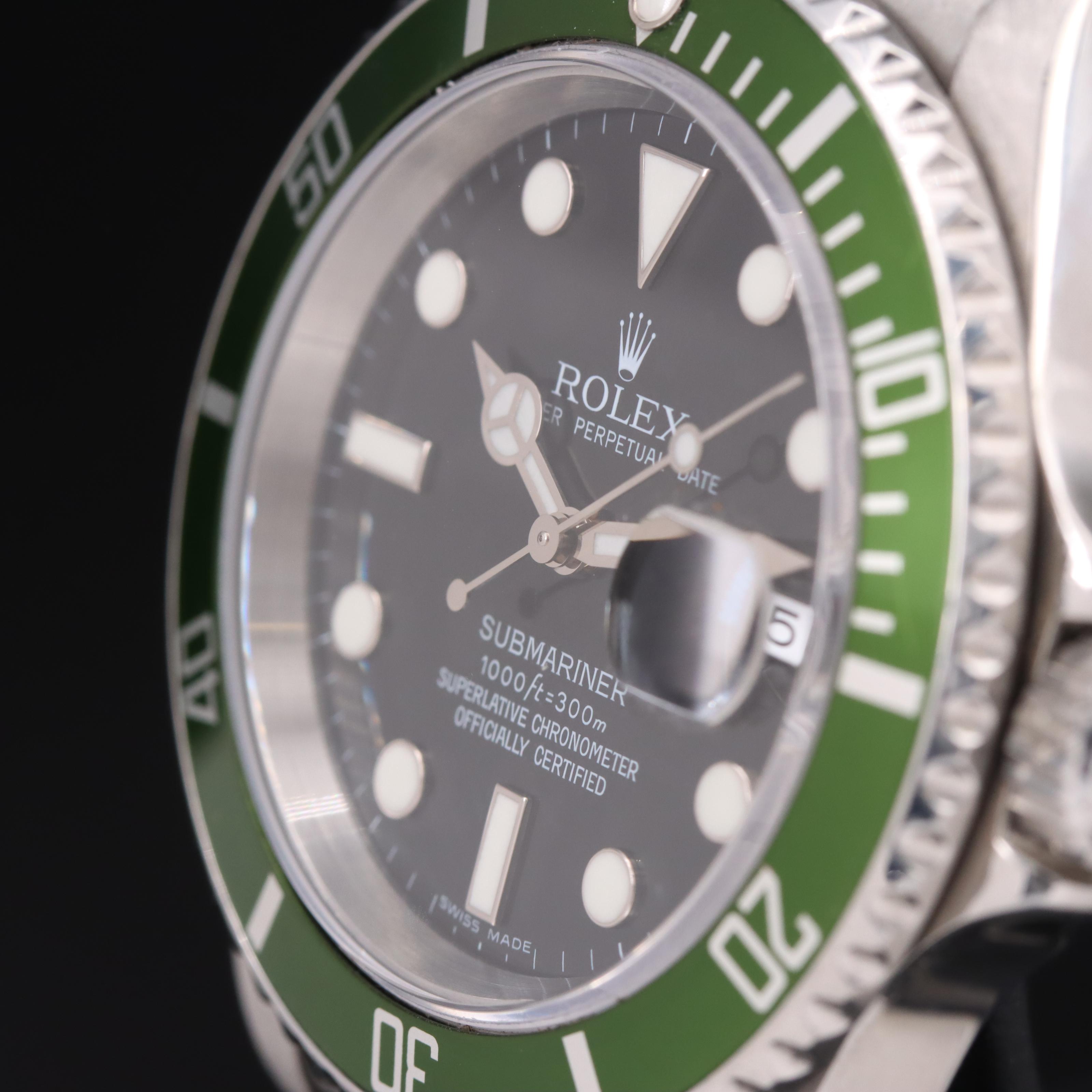 2006 Rolex Submariner Date Green "Kermit" Bezel Watch