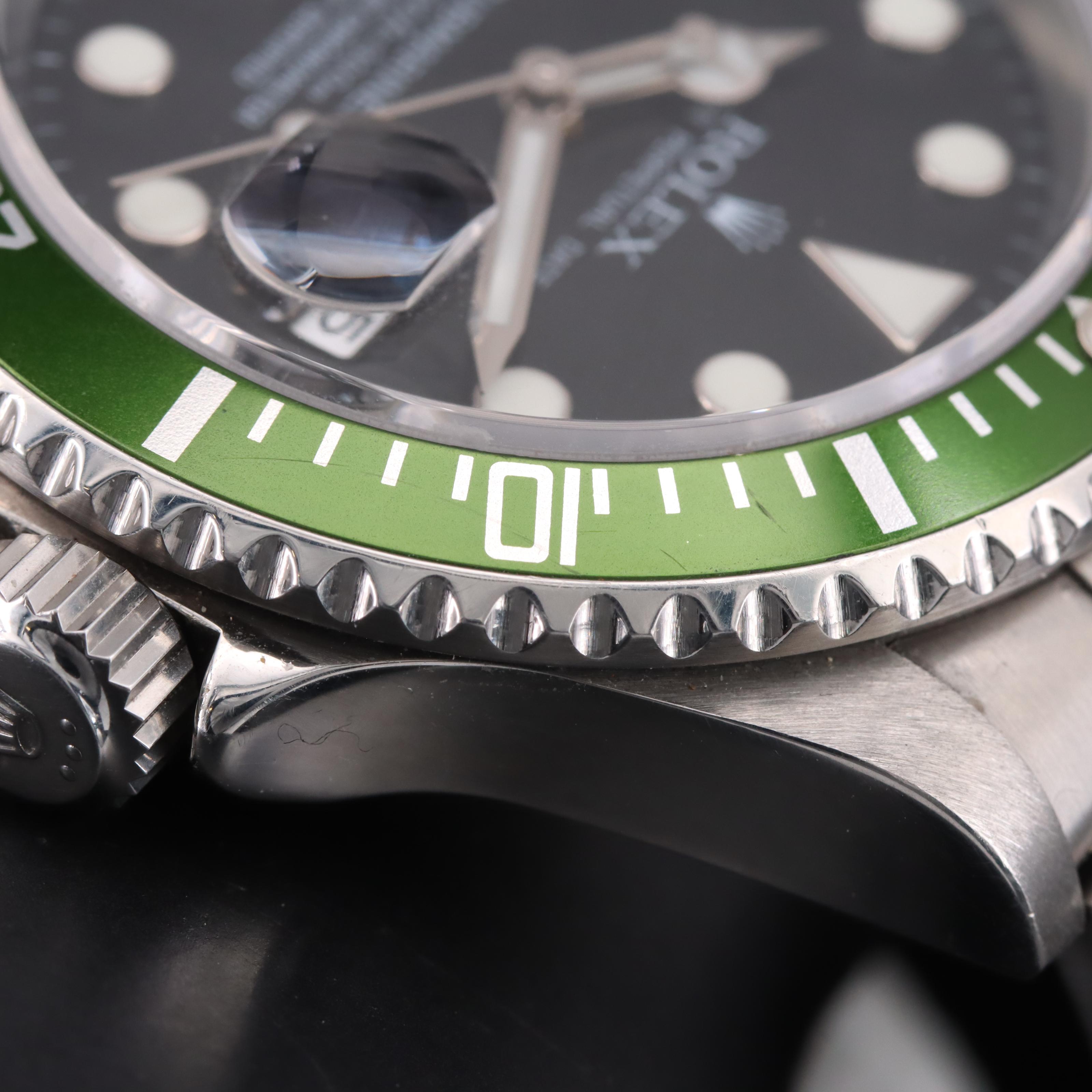 2006 Rolex Submariner Date Green "Kermit" Bezel Watch