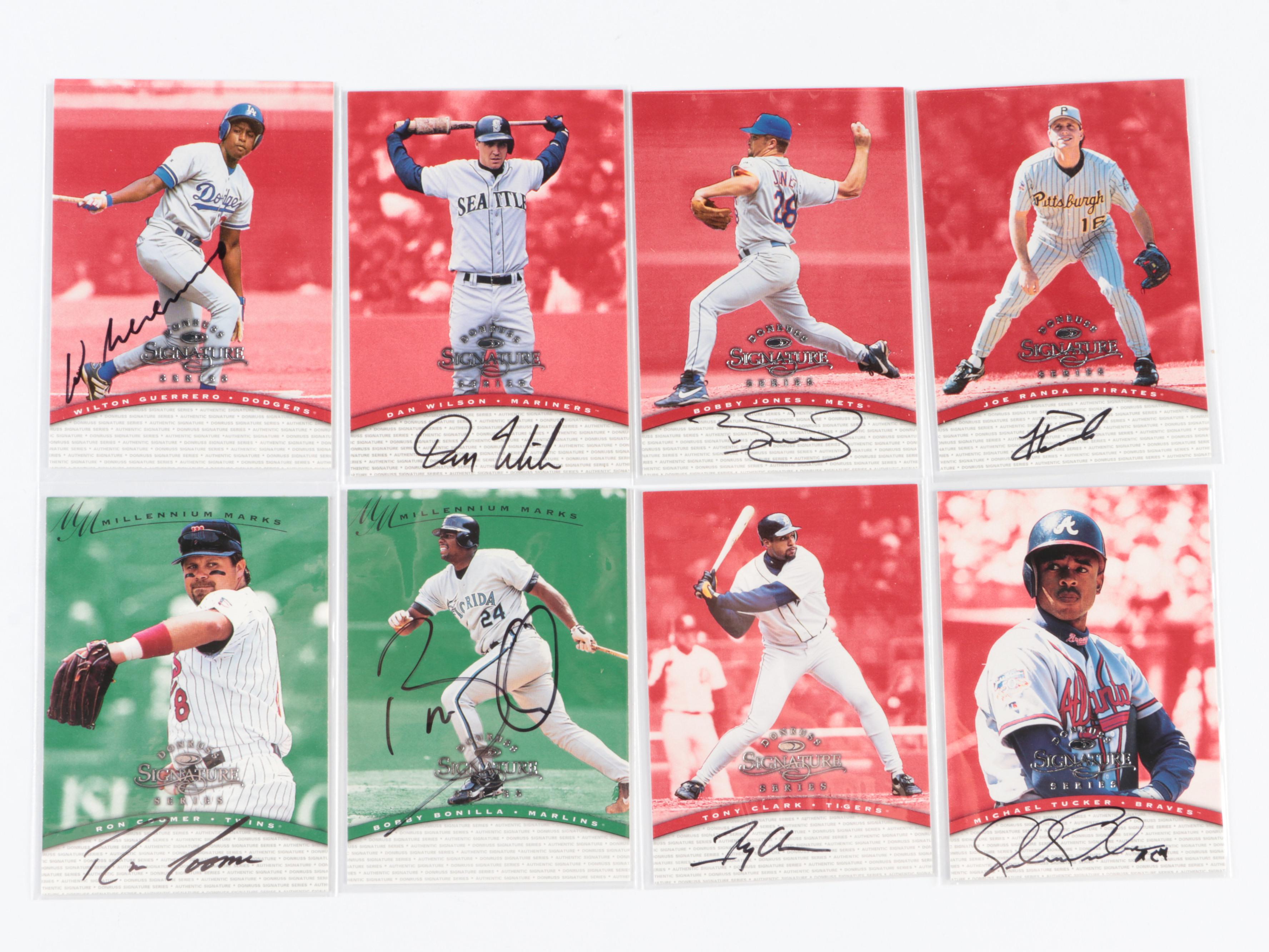 1997 Donruss Signature Series Signed Baseball Cards with Todd Walker and More