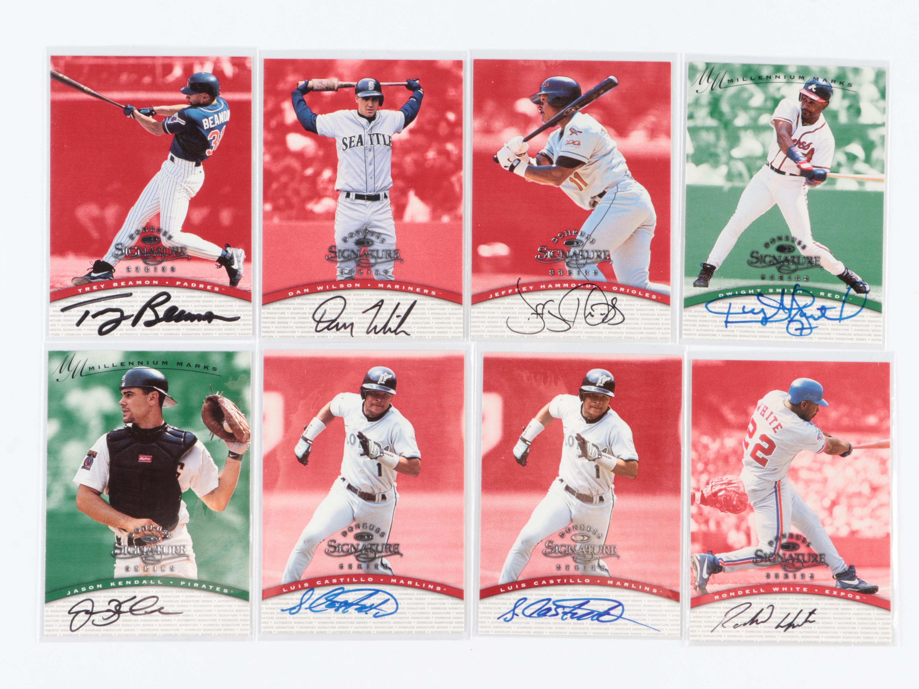 1997 Donruss Signature Series Signed Baseball Cards with Todd Walker and More