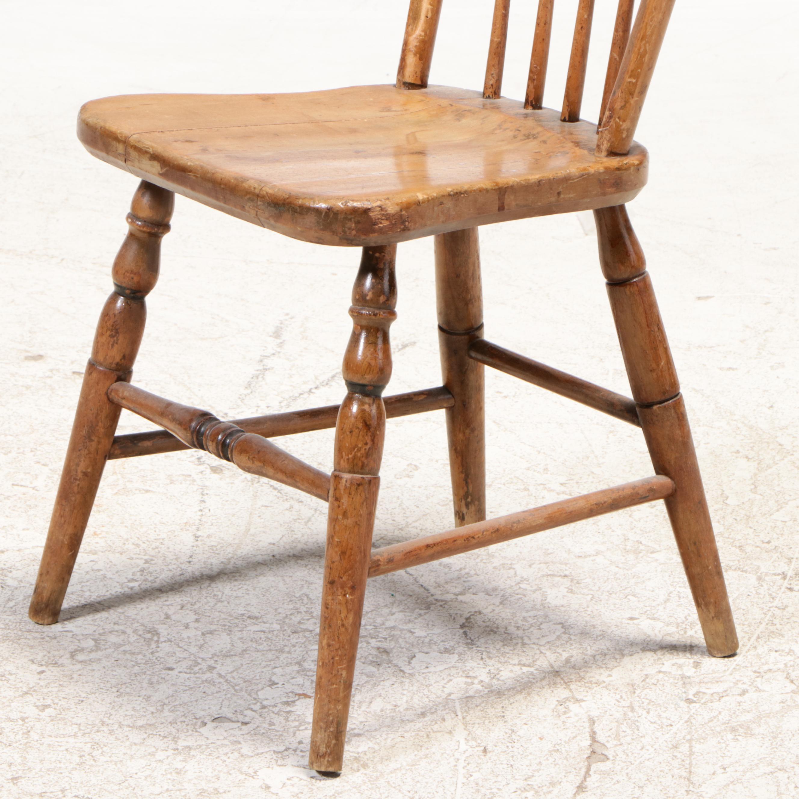 Six American Stencil-Decorated "Fancy" Chairs, 19th Century