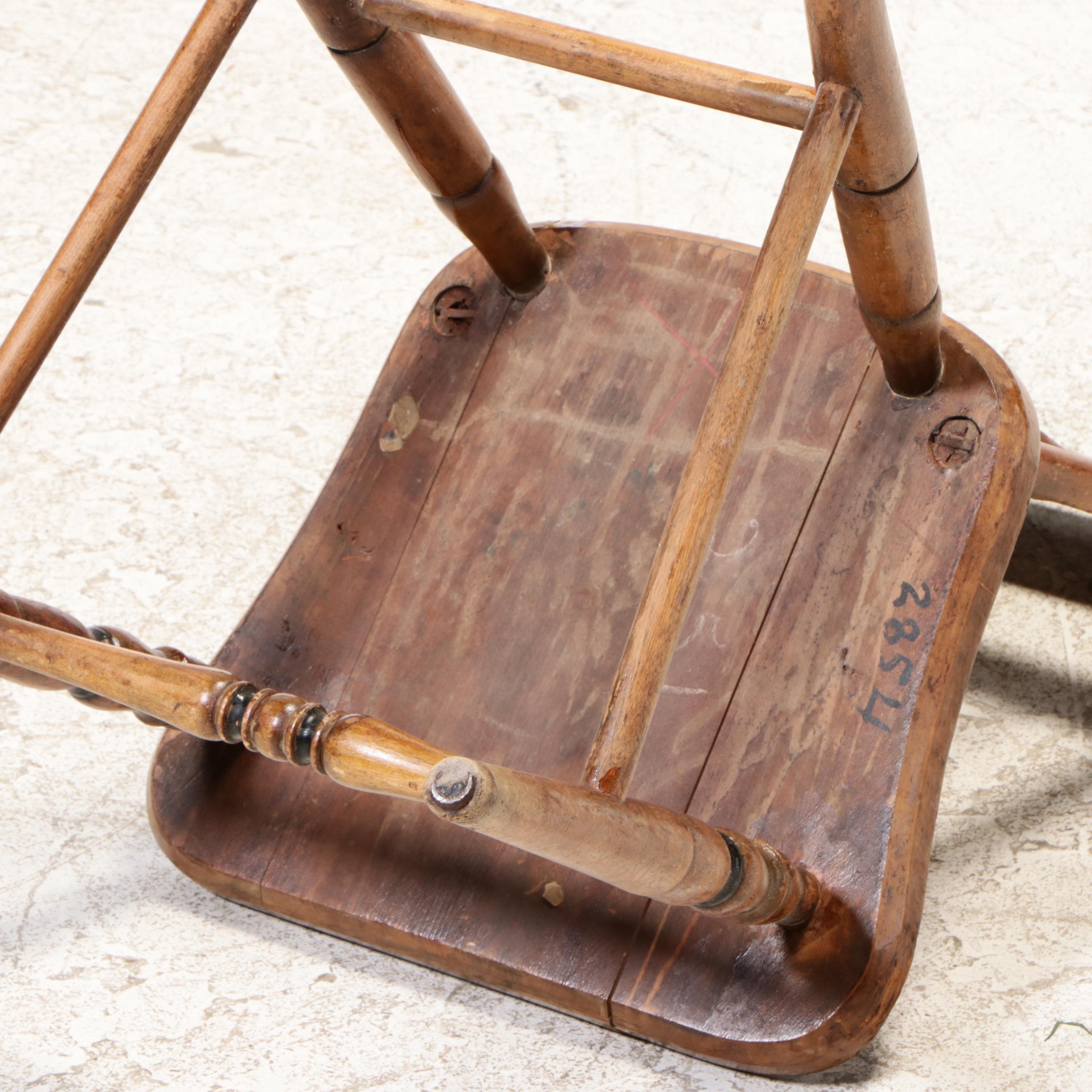 Six American Stencil-Decorated "Fancy" Chairs, 19th Century