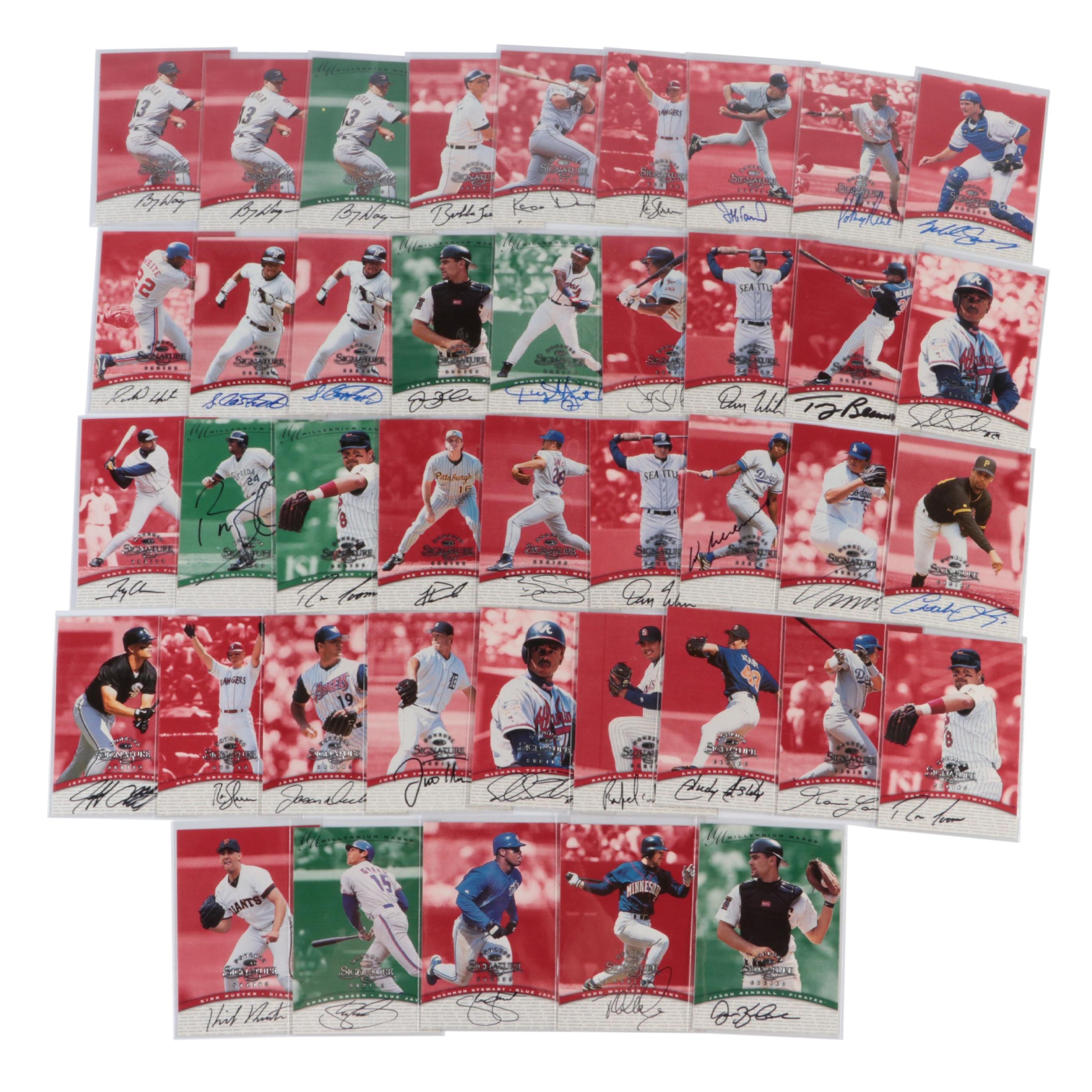 1997 Donruss Signature Series Signed Baseball Cards with Todd Walker and More