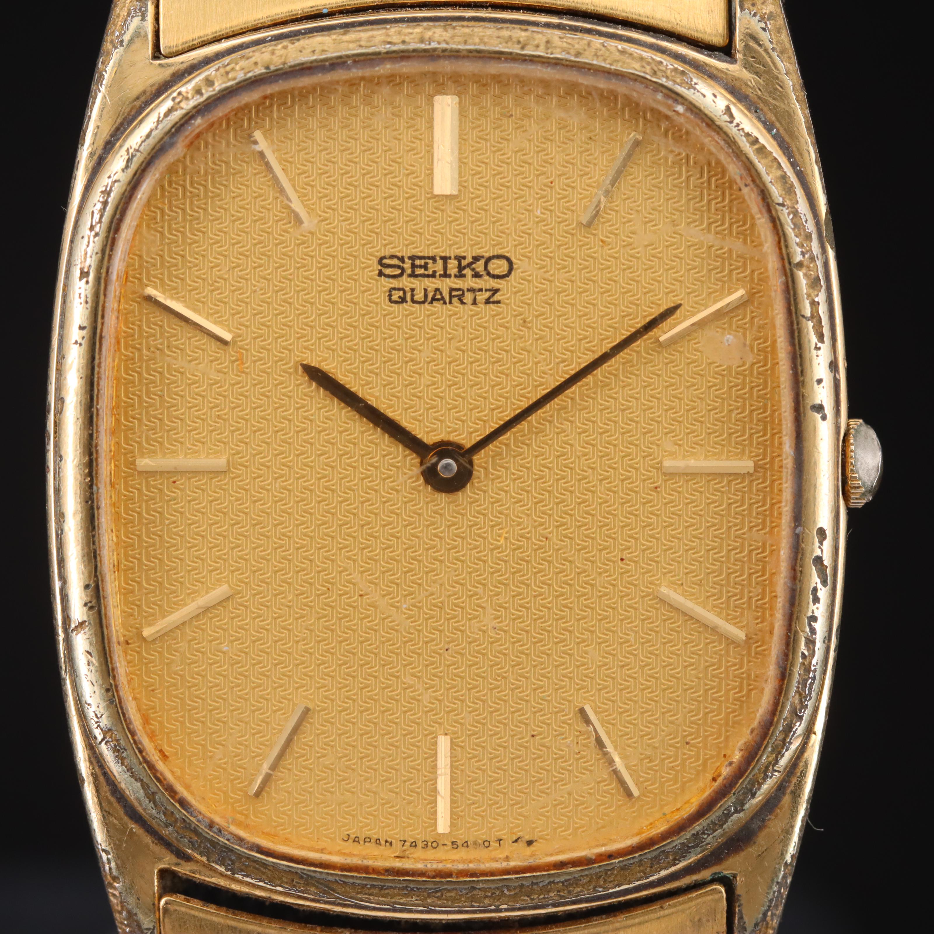 Seiko Gold-Tone Quartz Watch