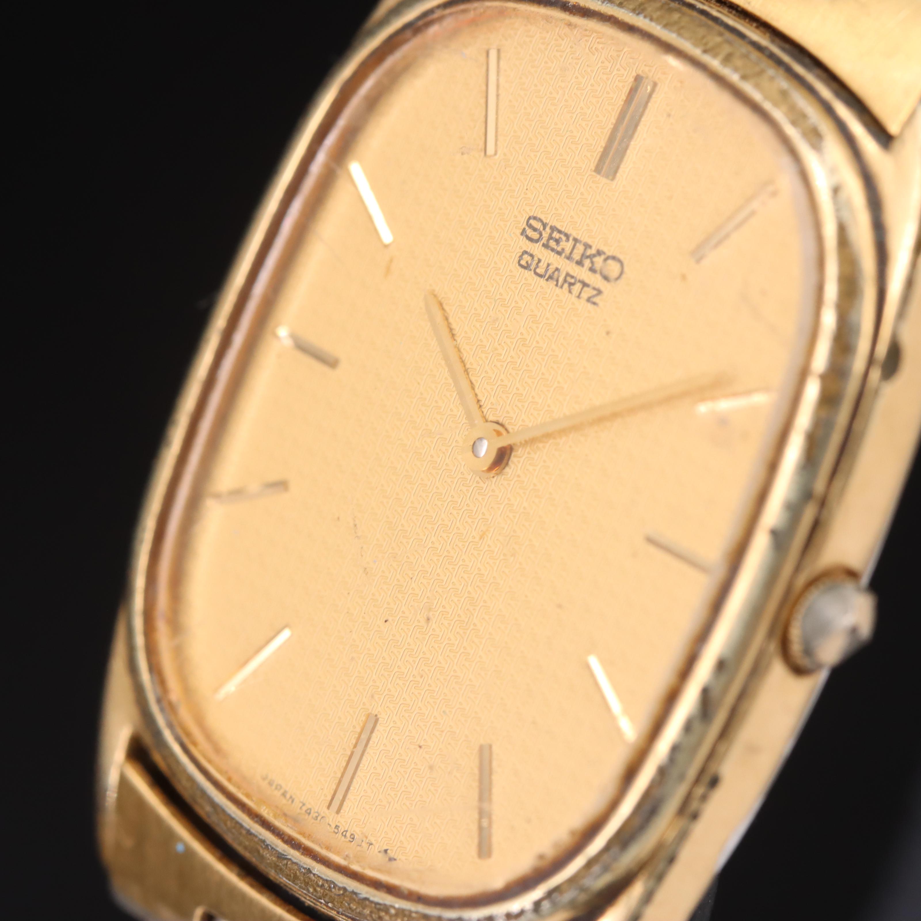 Seiko Gold-Tone Quartz Watch