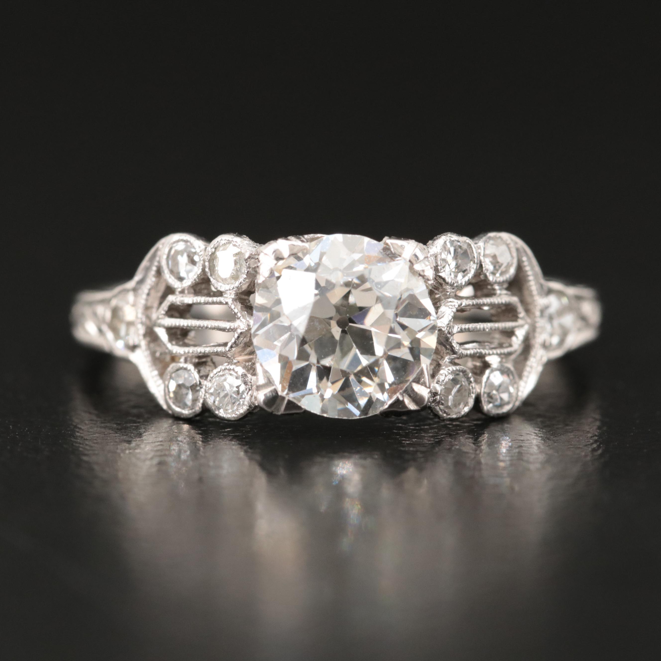 Platinum 1.25 CTW Diamond Ring