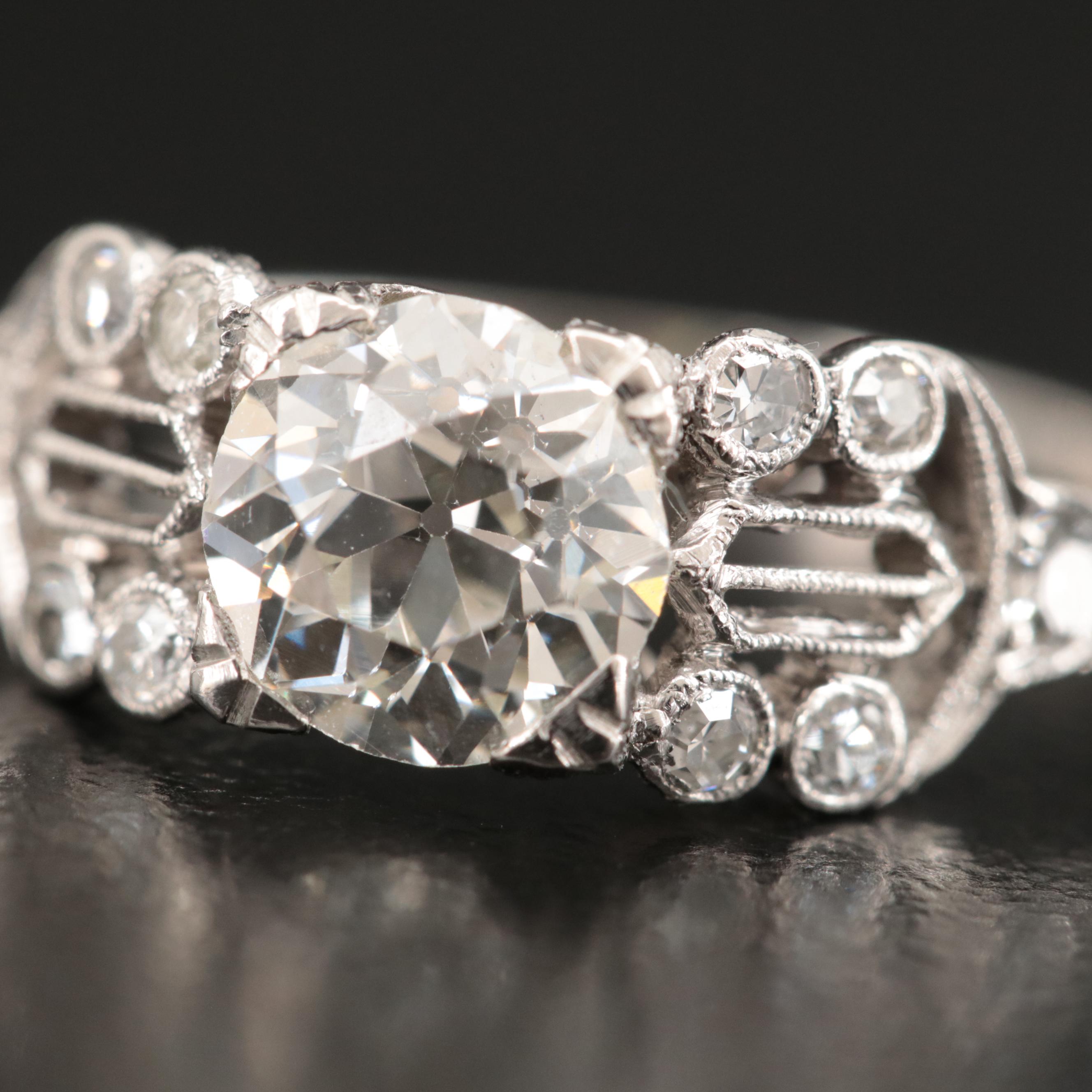 Platinum 1.25 CTW Diamond Ring