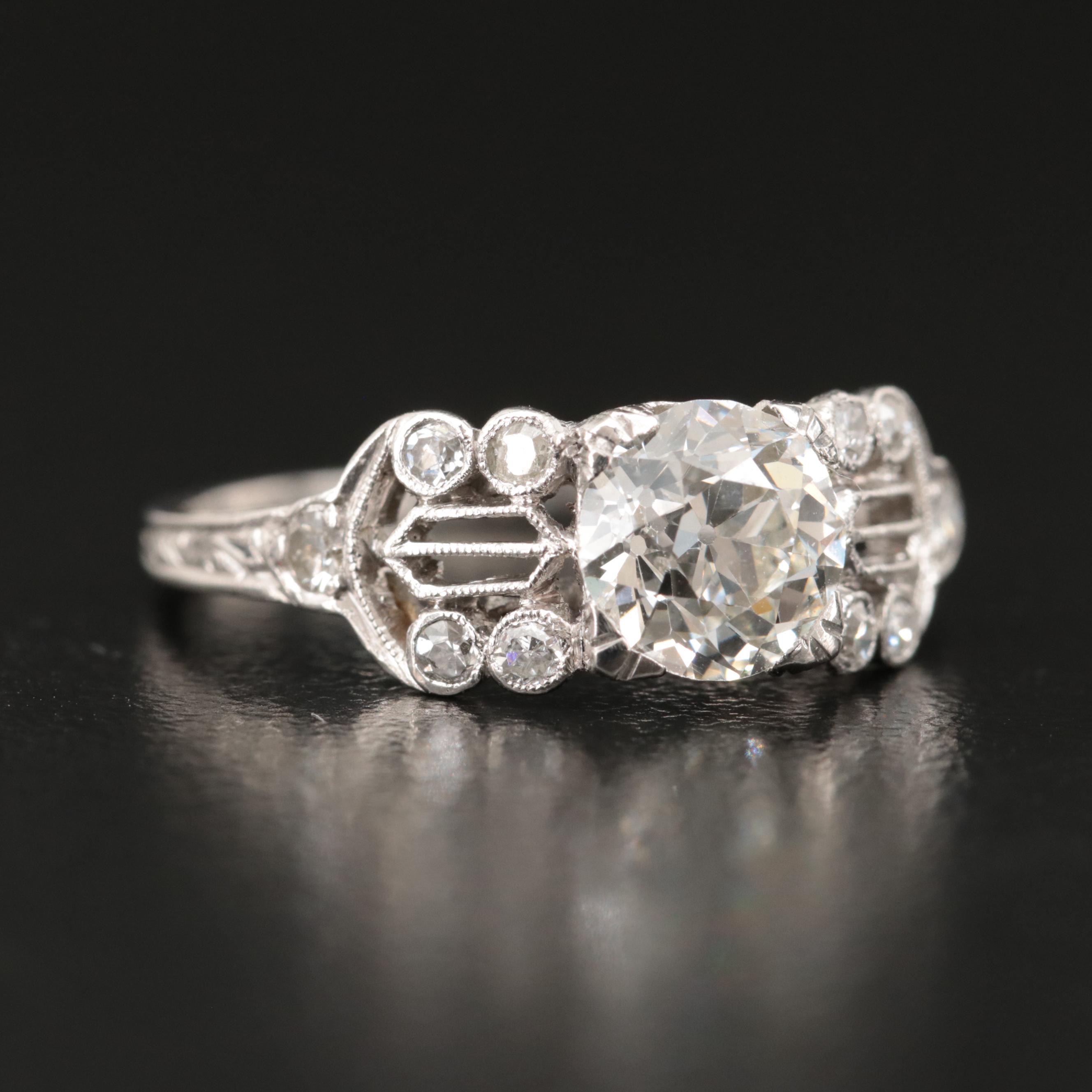 Platinum 1.25 CTW Diamond Ring