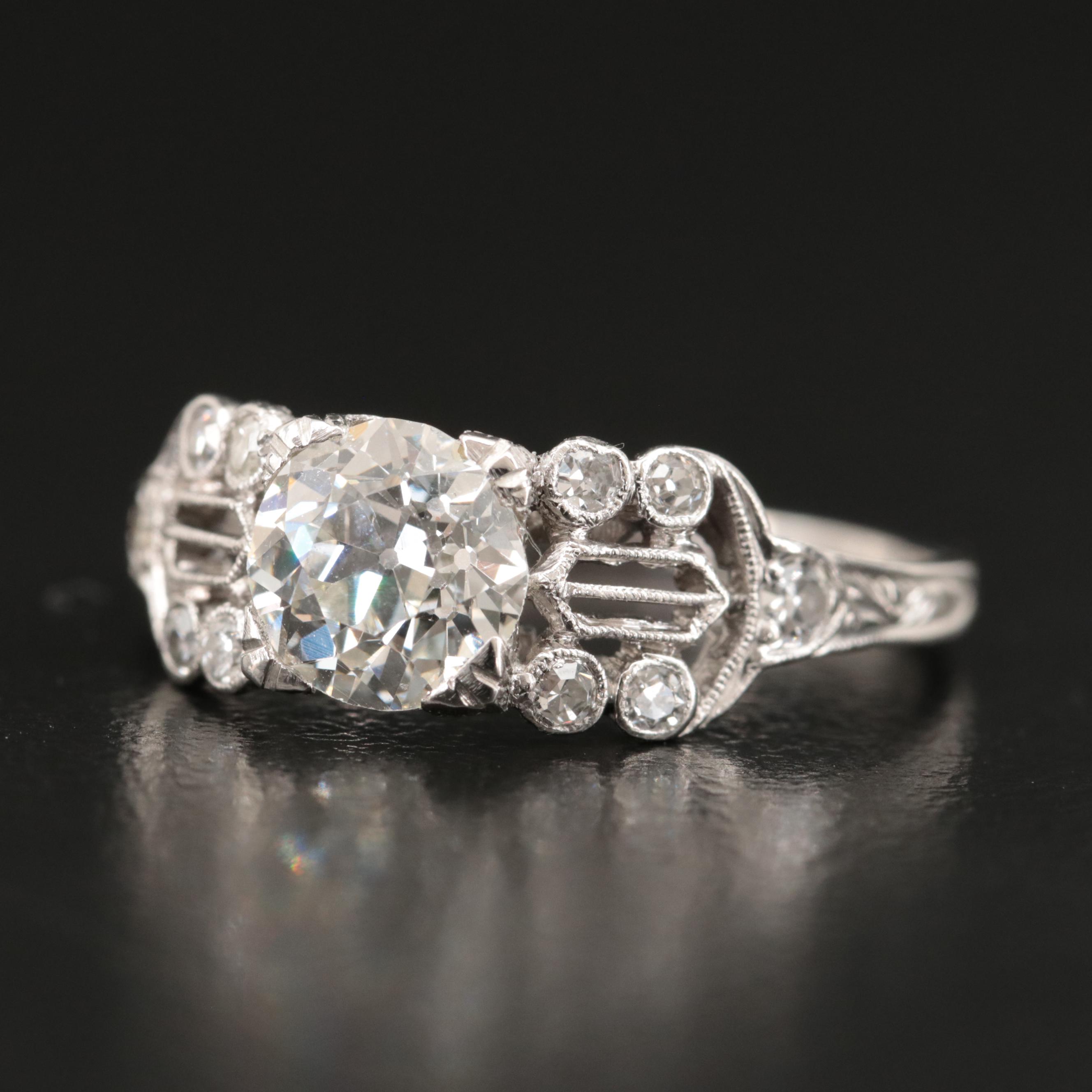 Platinum 1.25 CTW Diamond Ring