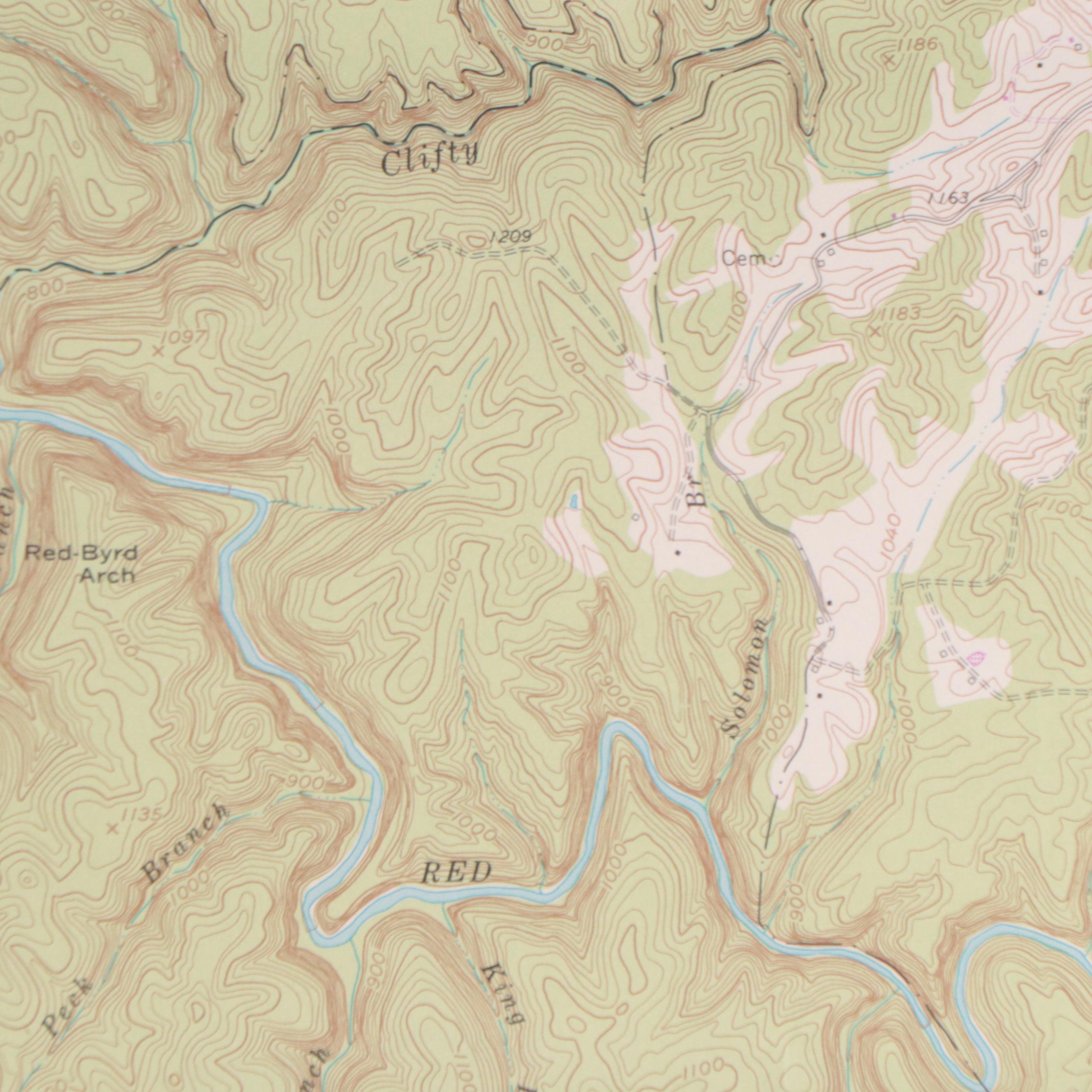 Color Lithograph Map "Land Between Lakes" and More Maps