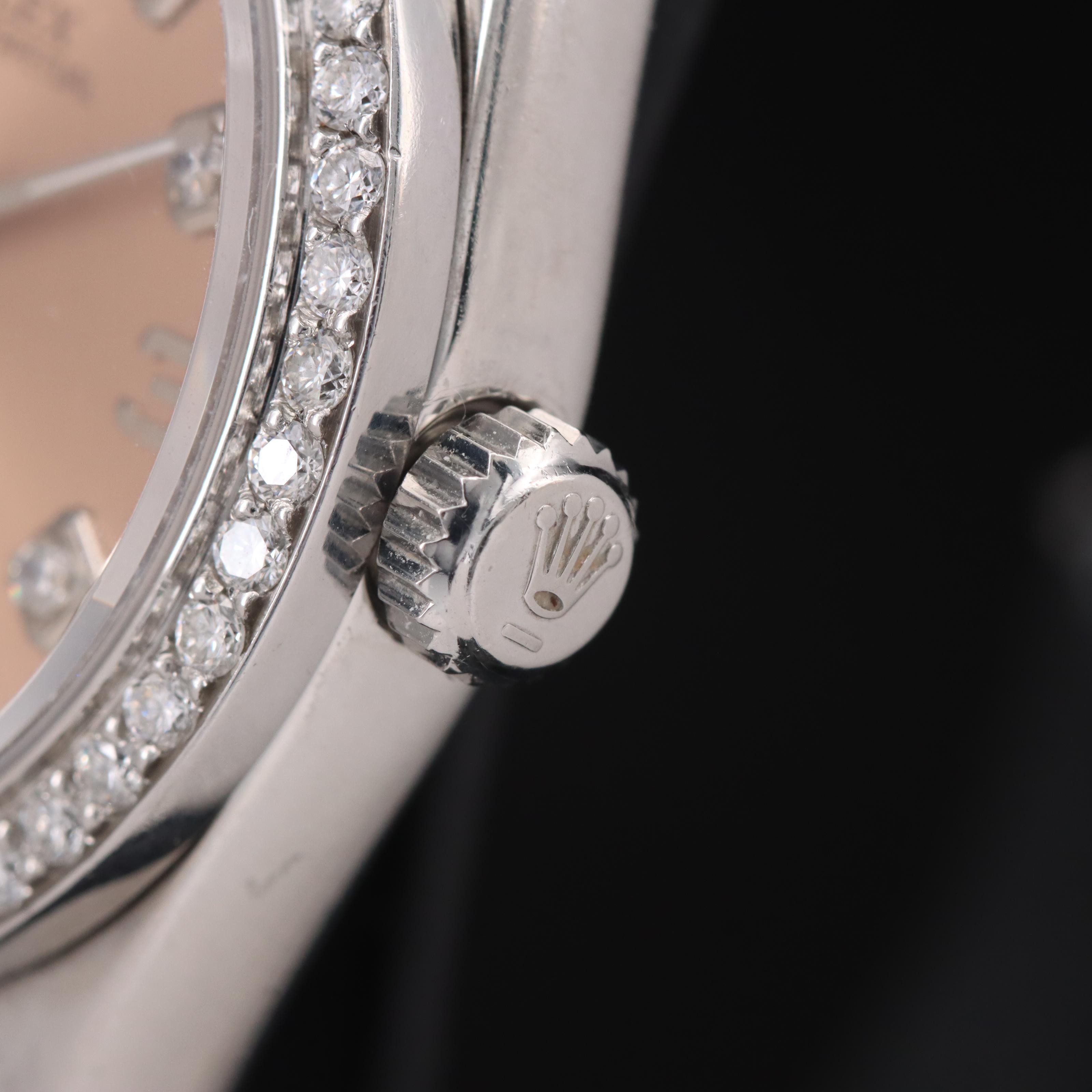 2004-2005 Rolex Oyster Perpetual 1.02 CTW Diamond Dial and Bezel Watch