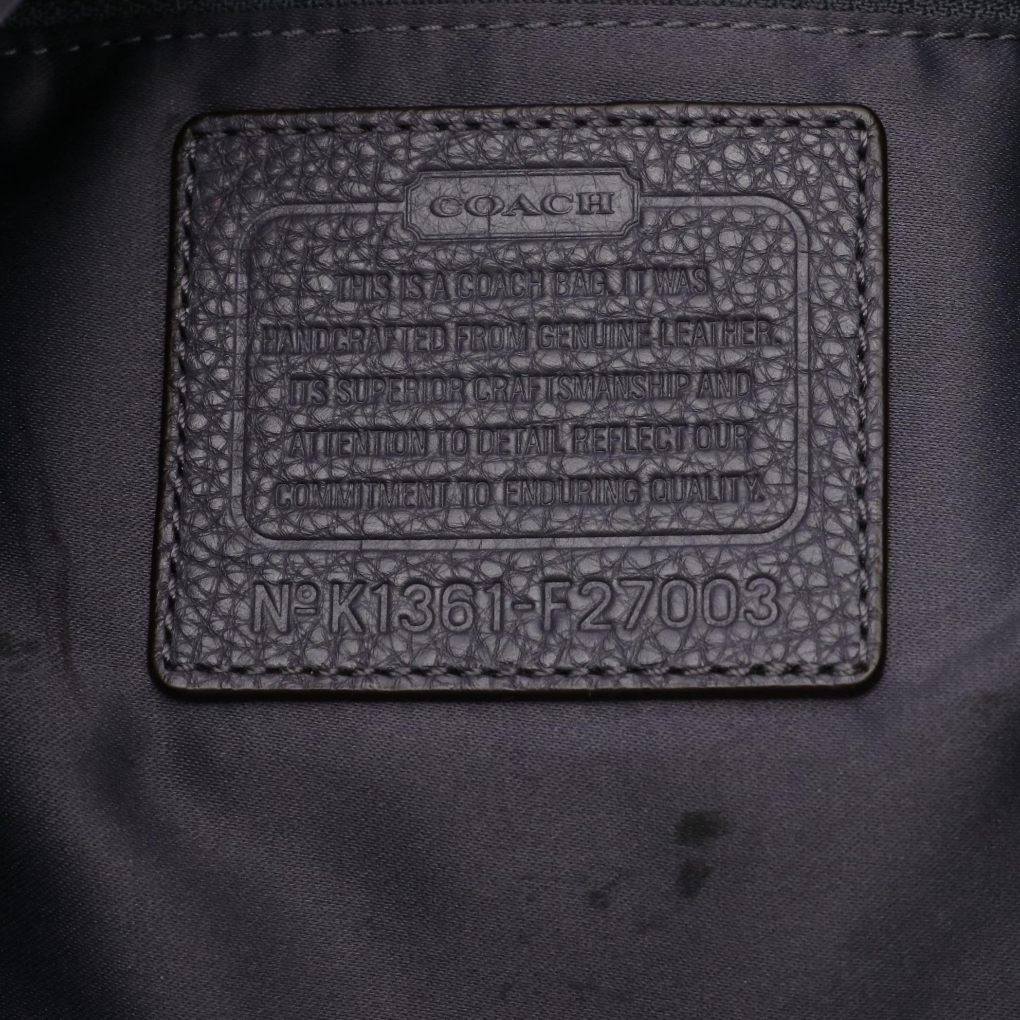 Coach Park Pebbled Backpack in British Tan Leather and Coach Two-Way Bucket Bag