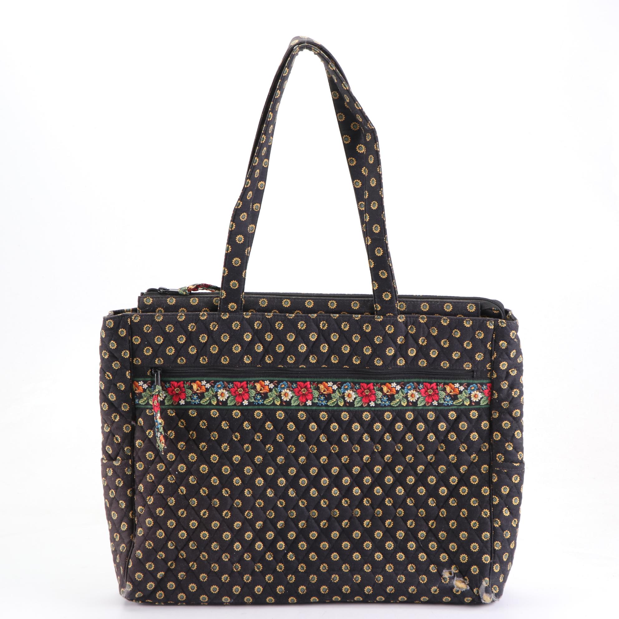 Vera Bradley Travel Bags in "Vibrant Black" Quilted Cotton