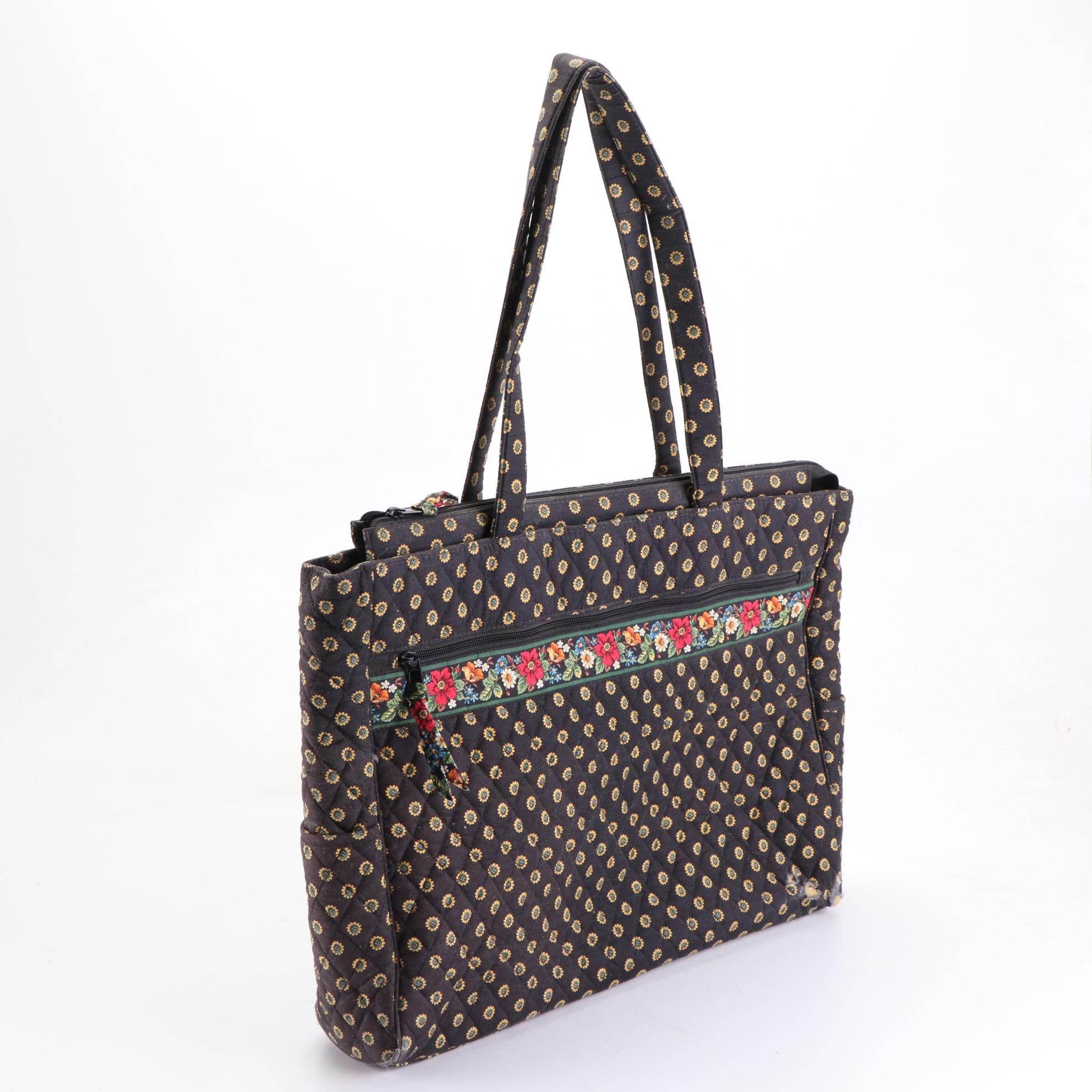 Vera Bradley Travel Bags in "Vibrant Black" Quilted Cotton