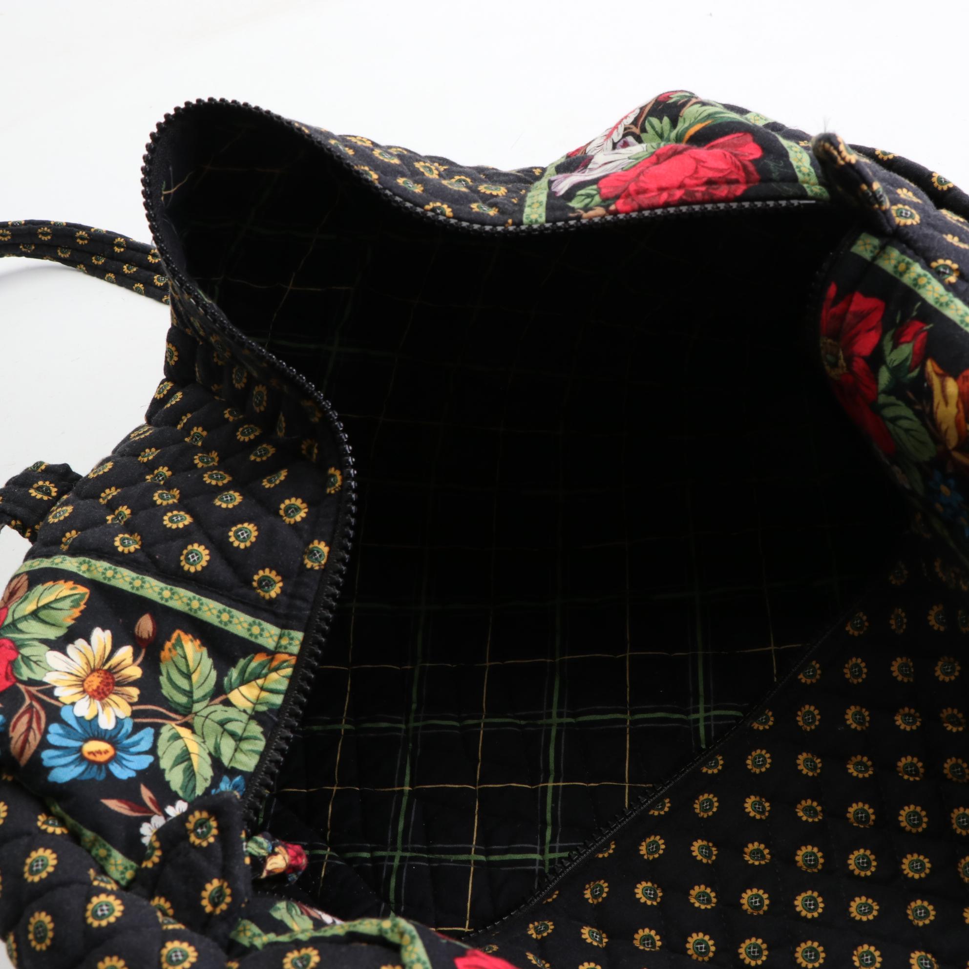 Vera Bradley Travel Bags in "Vibrant Black" Quilted Cotton