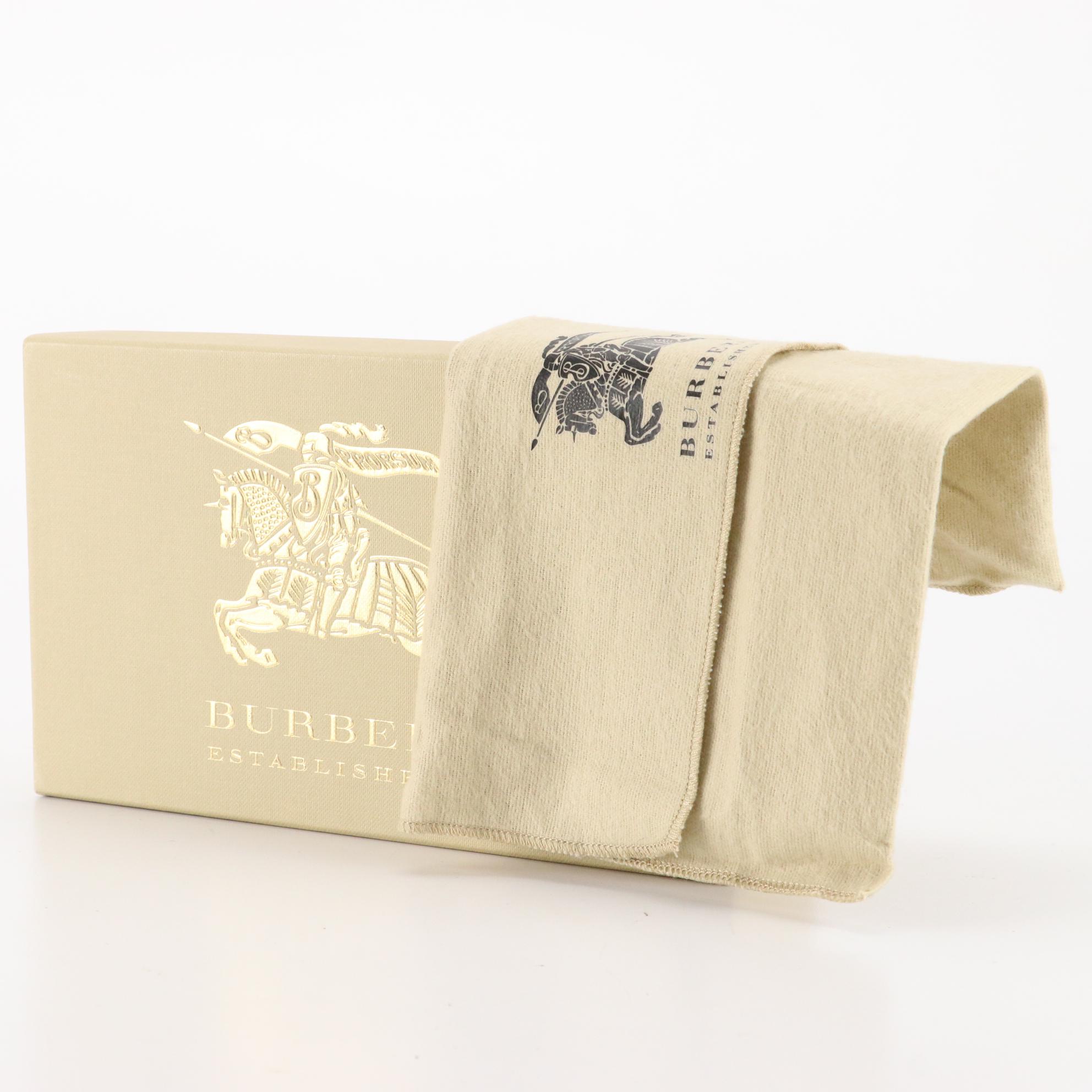 Burberry Patent Leather and Coated Canvas Wallet with Box and Dust Bag