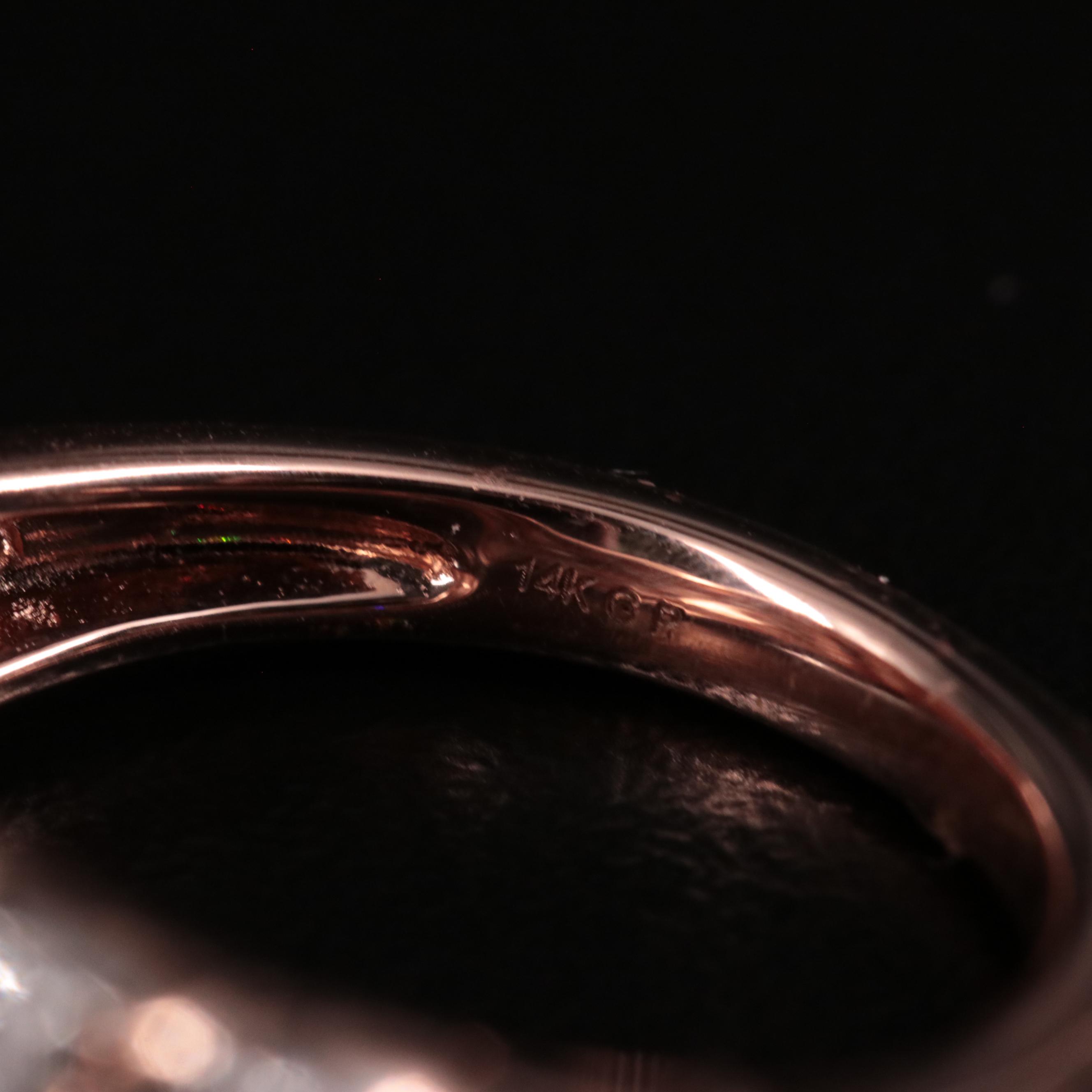 Sterling Diamond Shell Ring