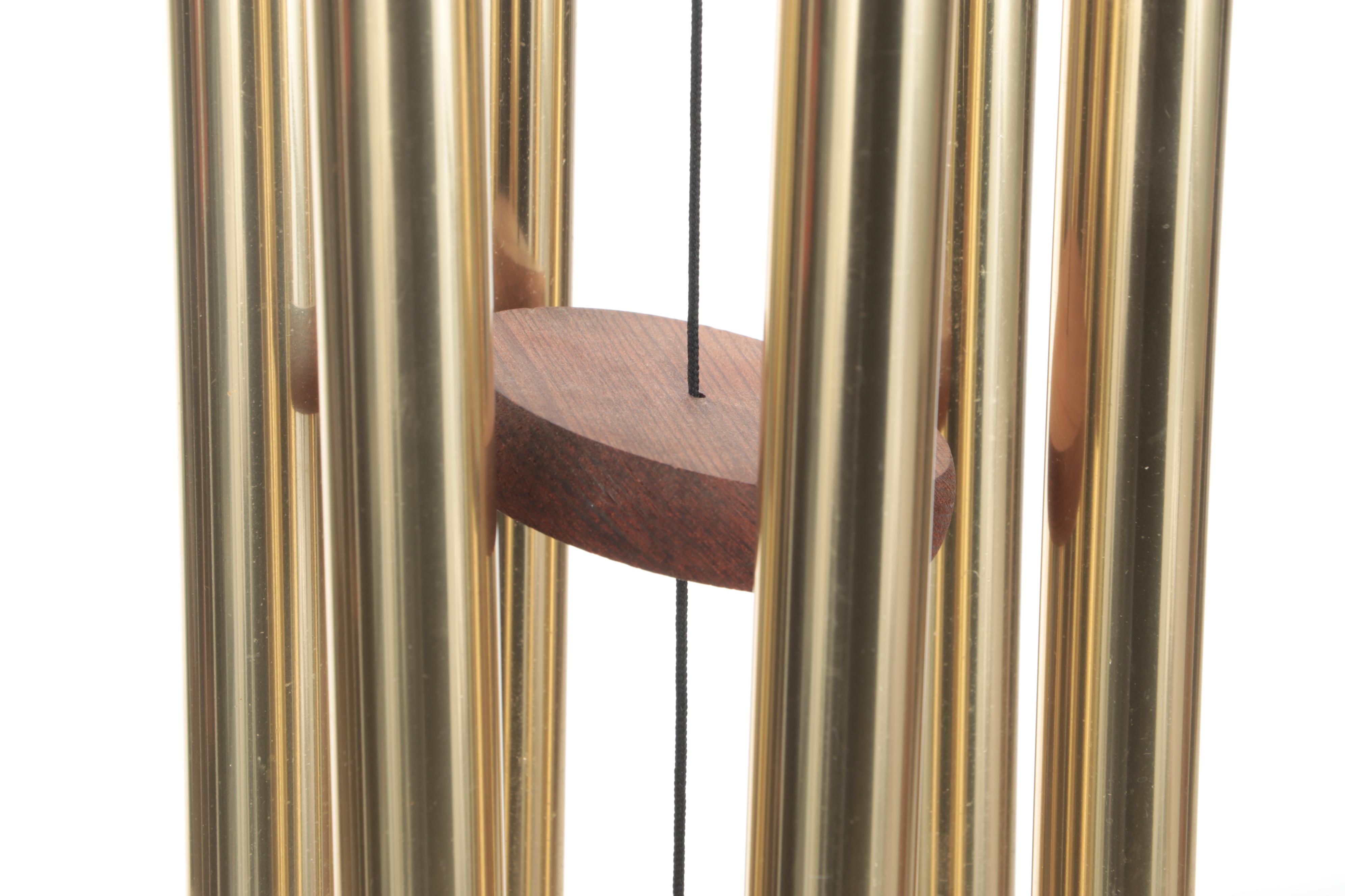 Arias Anodized Aluminum and Redwood Wind Chime