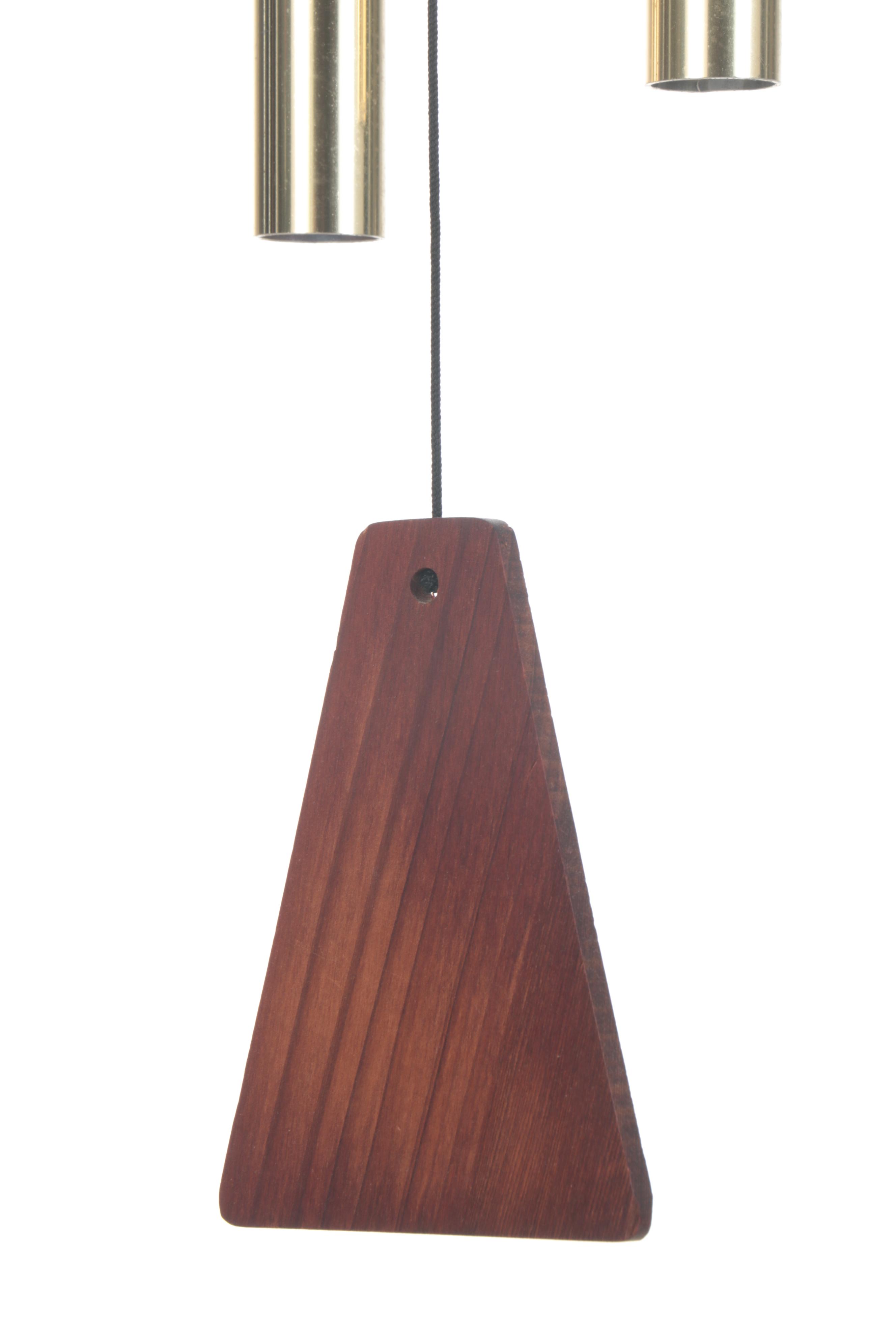 Arias Anodized Aluminum and Redwood Wind Chime