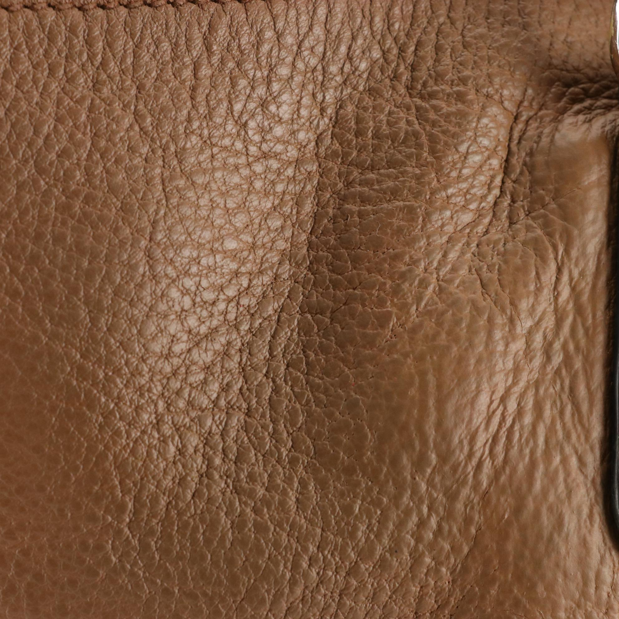 Prada Shopping Tote with Side Zippers in Vitello Daino Leather