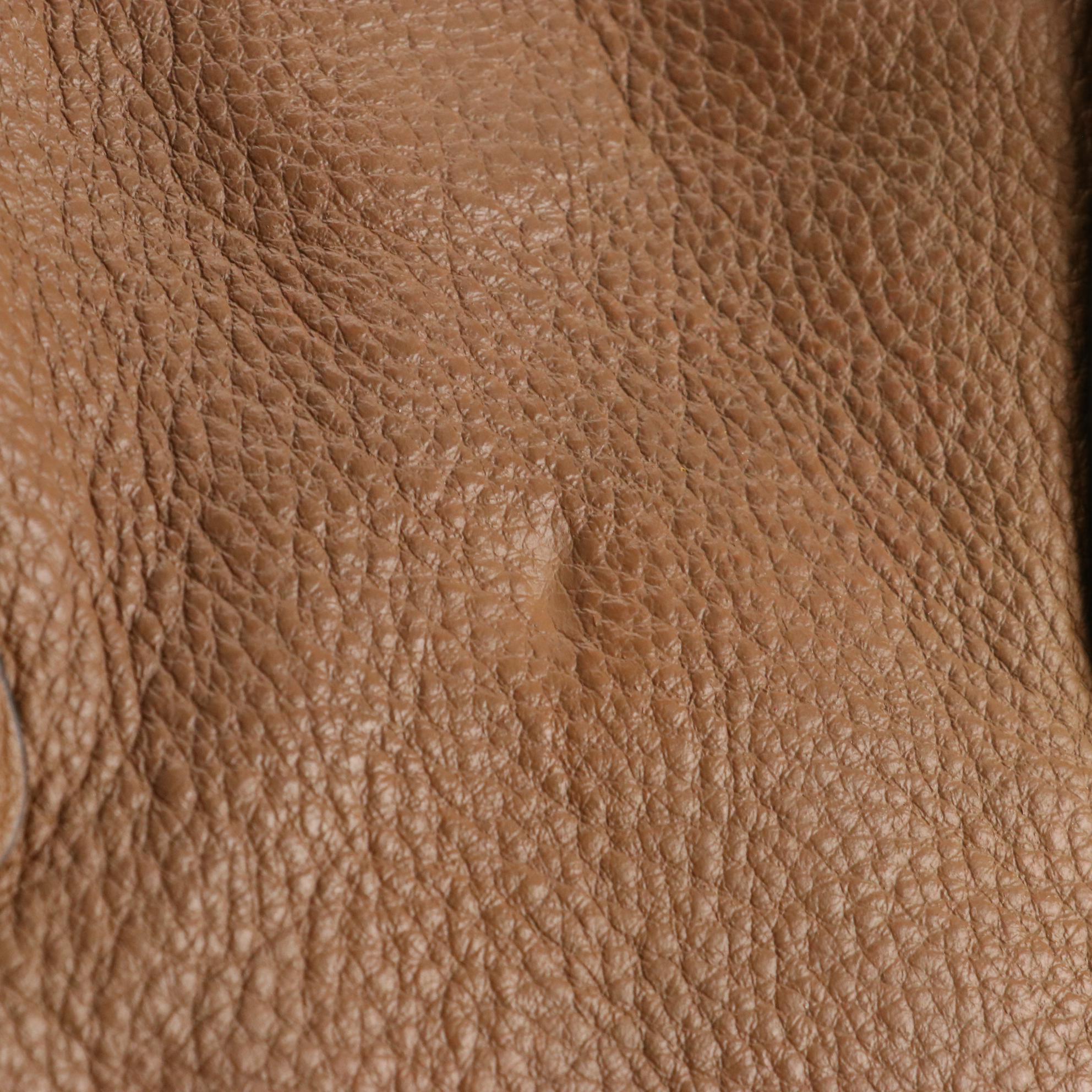 Prada Shopping Tote with Side Zippers in Vitello Daino Leather