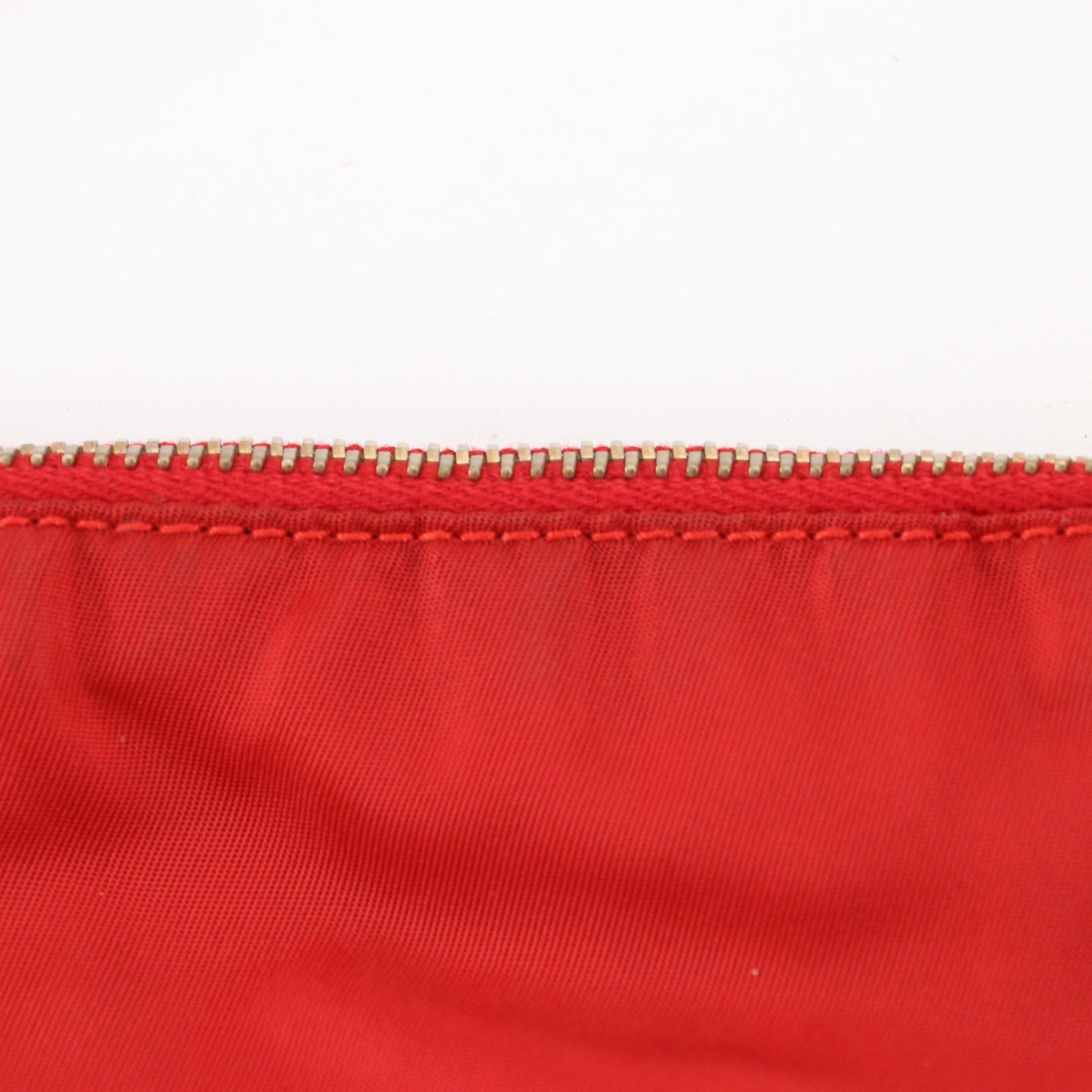 Prada Shoulder Bag in Tessuto Nylon with Leather Strap