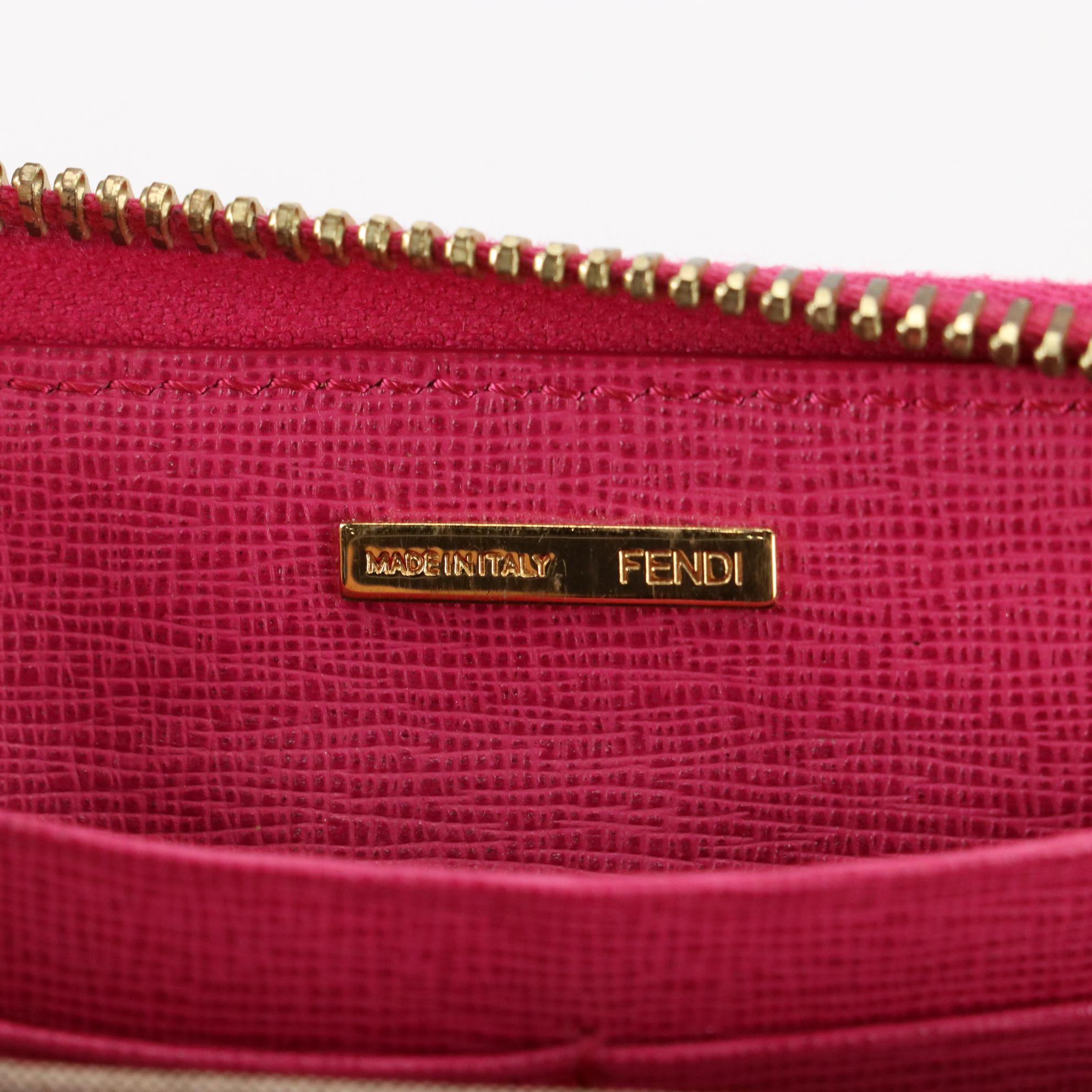 Fendi Zip-Around Wallet in Vitello Elite