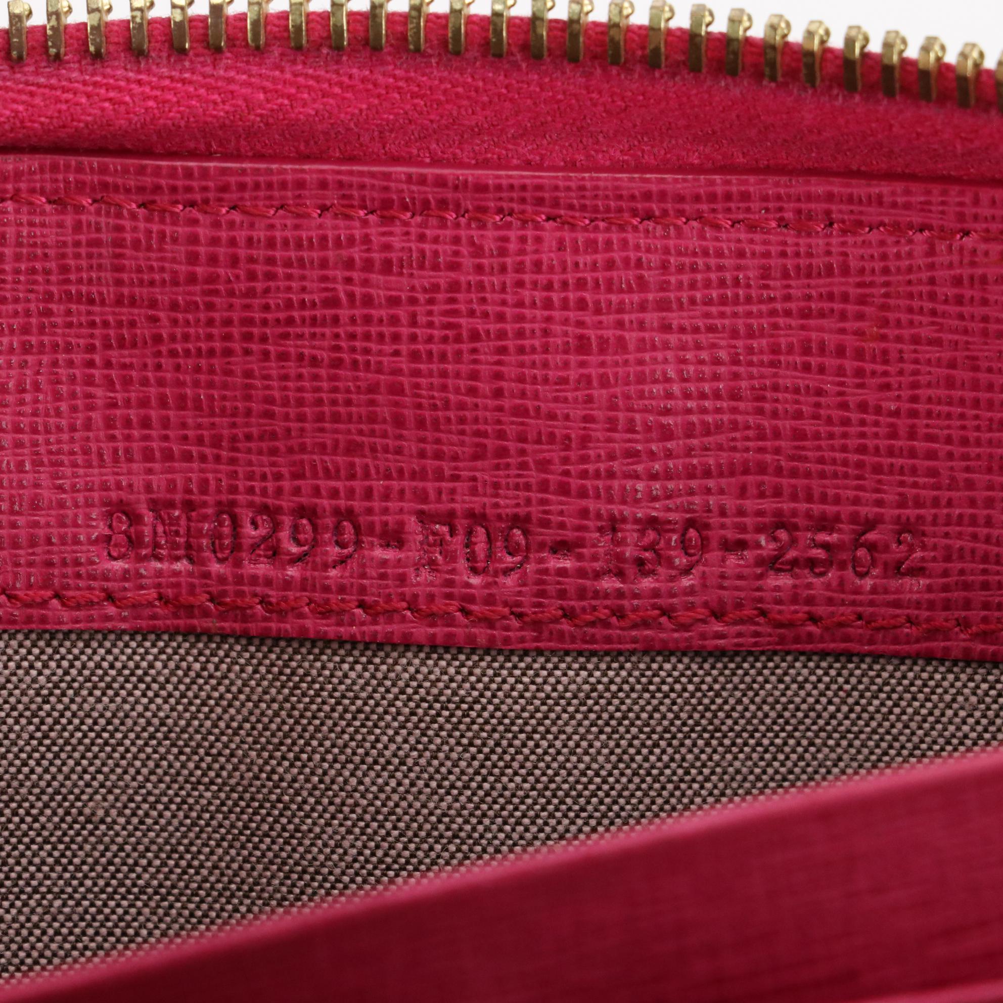 Fendi Zip-Around Wallet in Vitello Elite