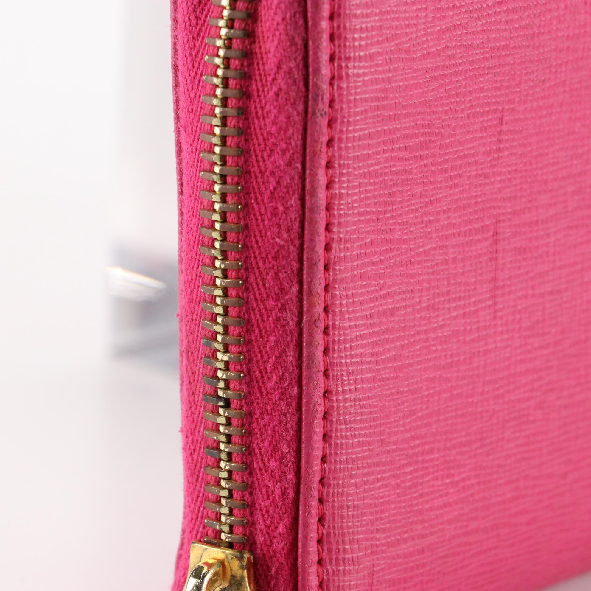 Fendi Zip-Around Wallet in Vitello Elite