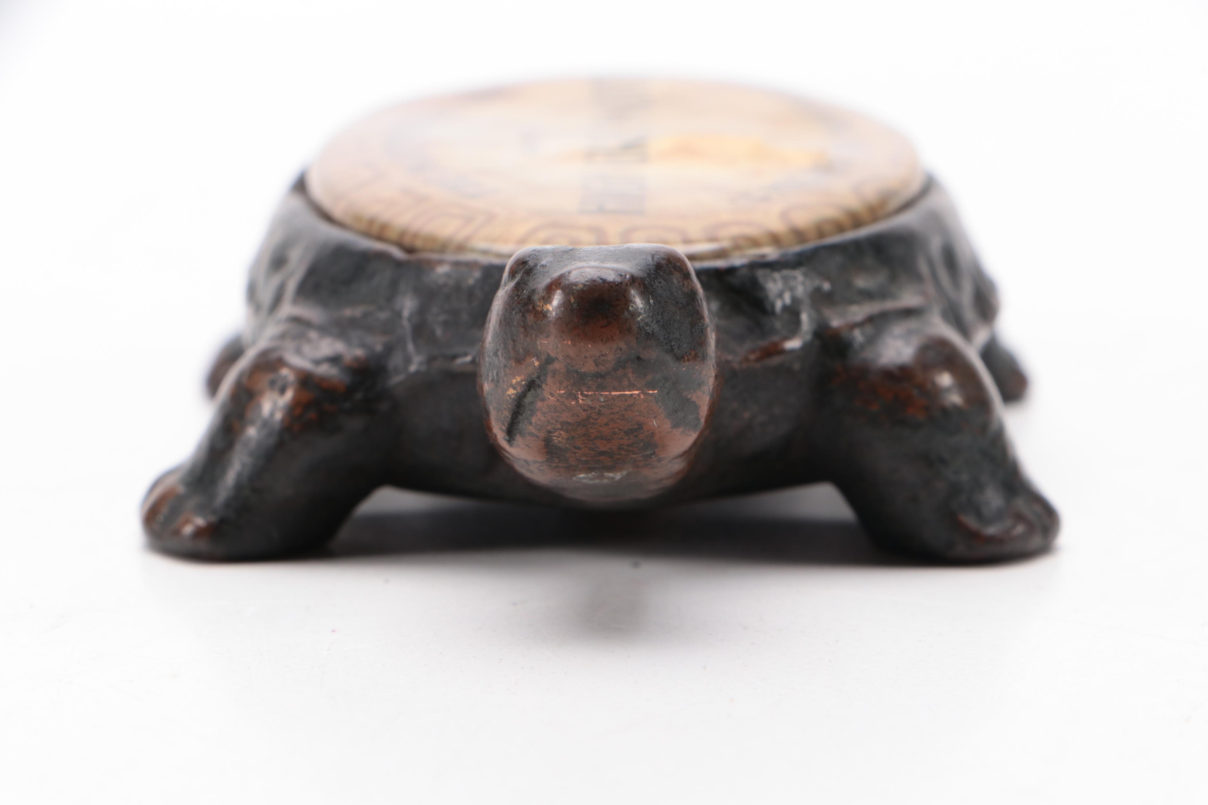 The Martin-Senour Co Advertising Cast Iron Tortoise Paperweight