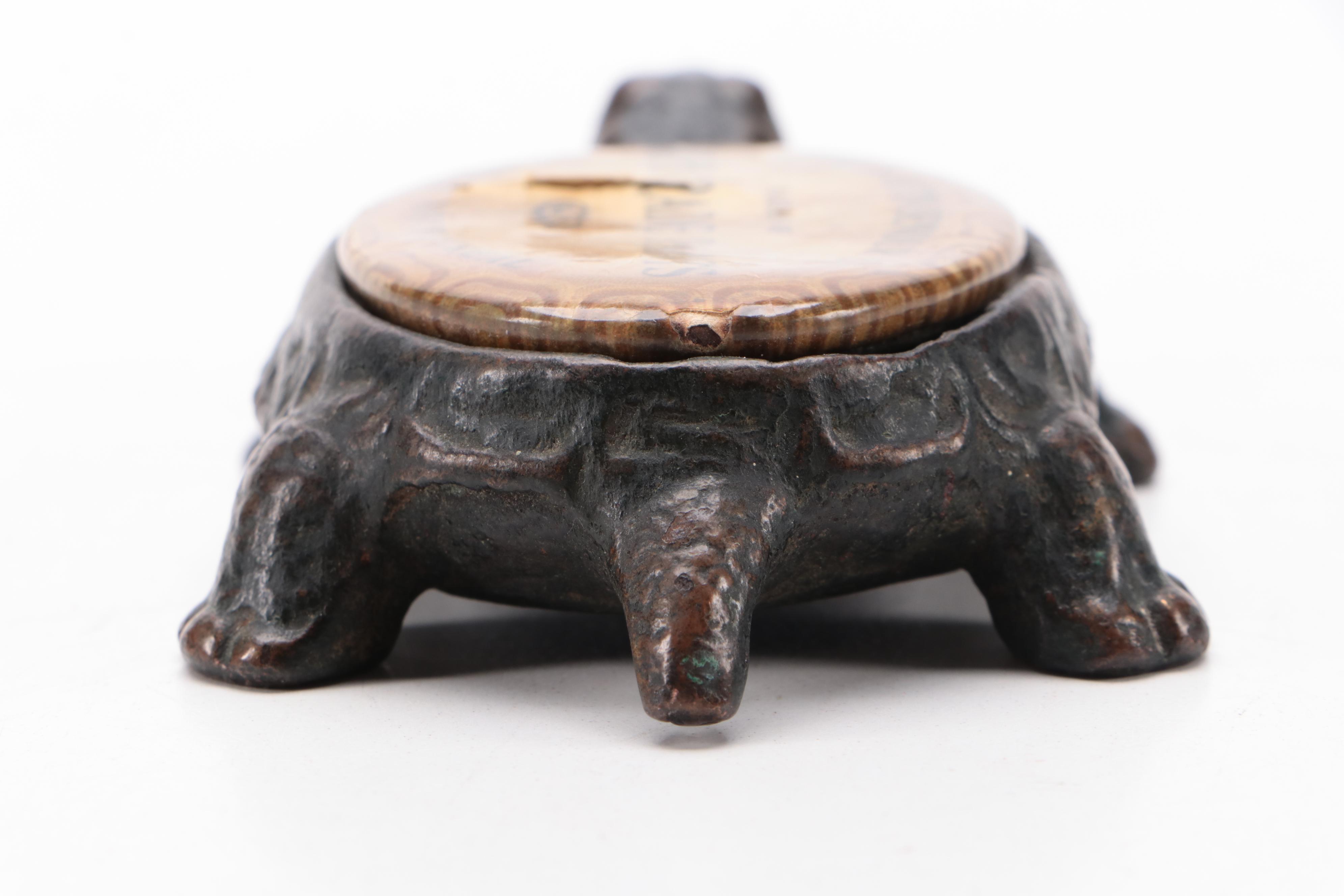 The Martin-Senour Co Advertising Cast Iron Tortoise Paperweight