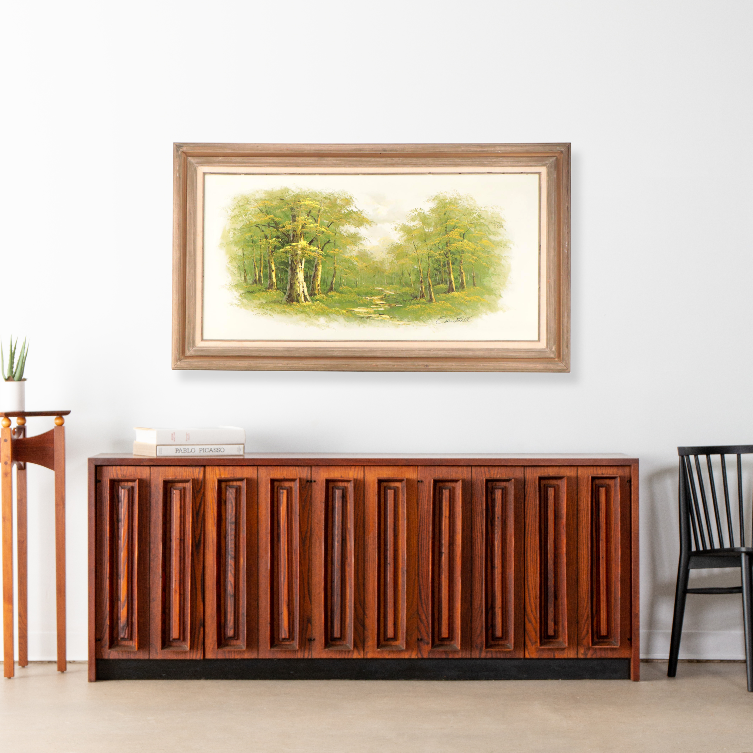 Oil Painting of a Forest Landscape