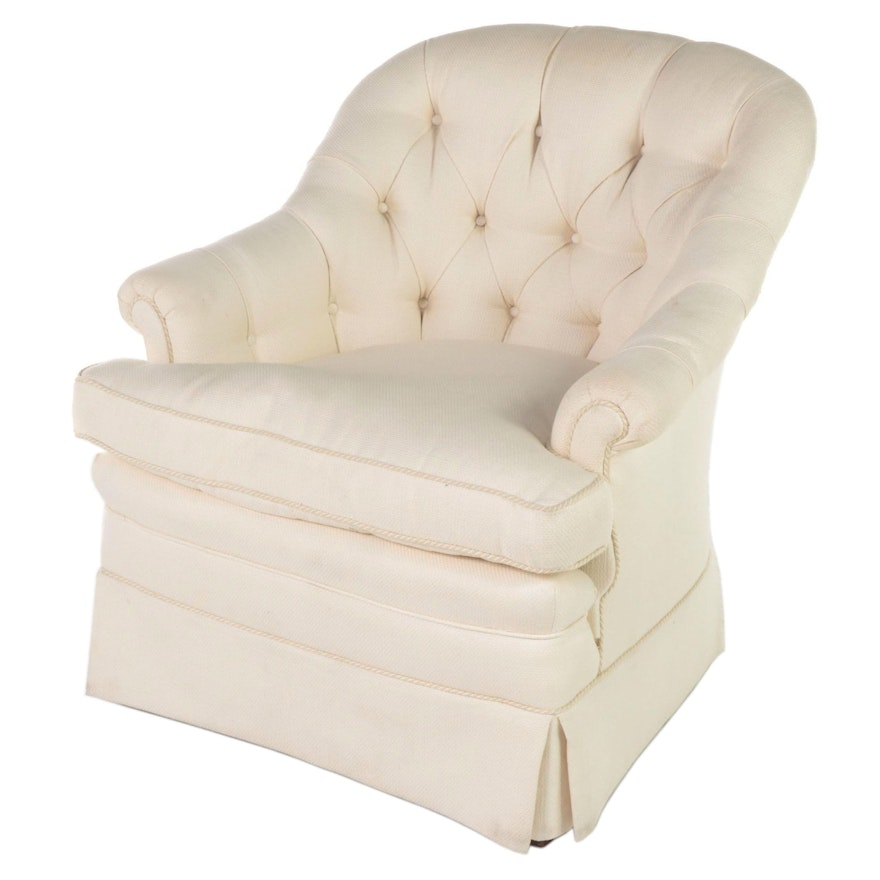 Cream Tufted Armchair
