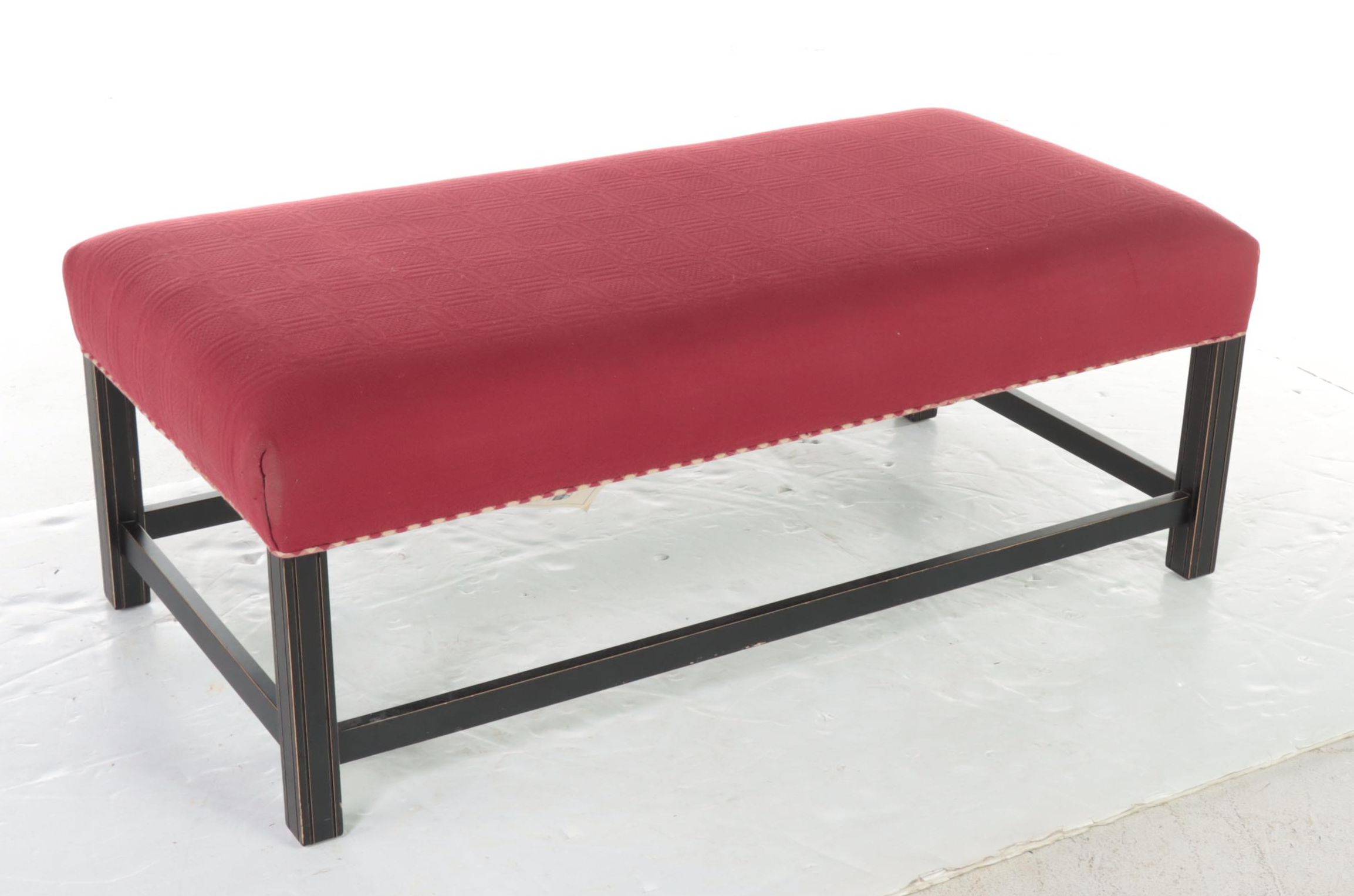 Johnston Benchworks Red Upholstered Bench
