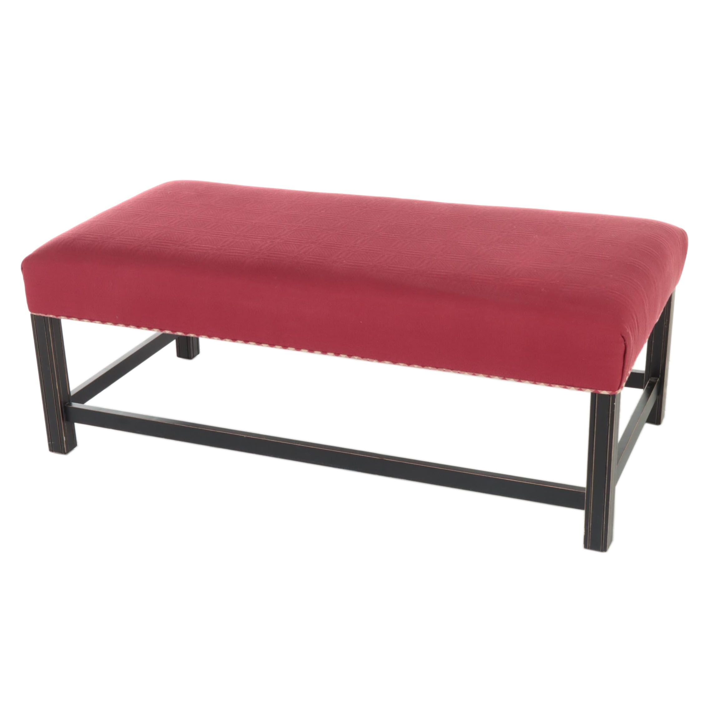 Johnston Benchworks Red Upholstered Bench