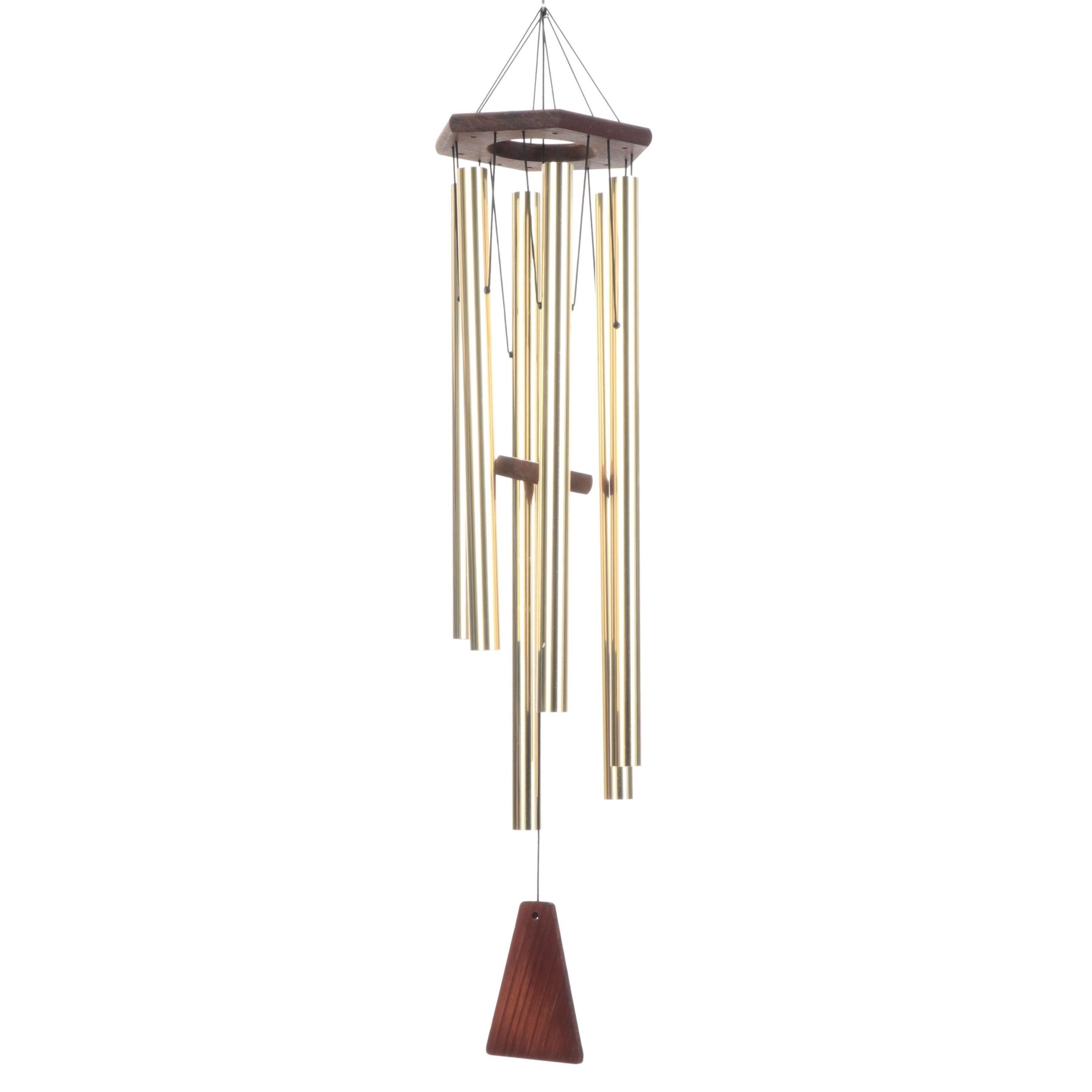 Arias Anodized Aluminum and Redwood Wind Chime