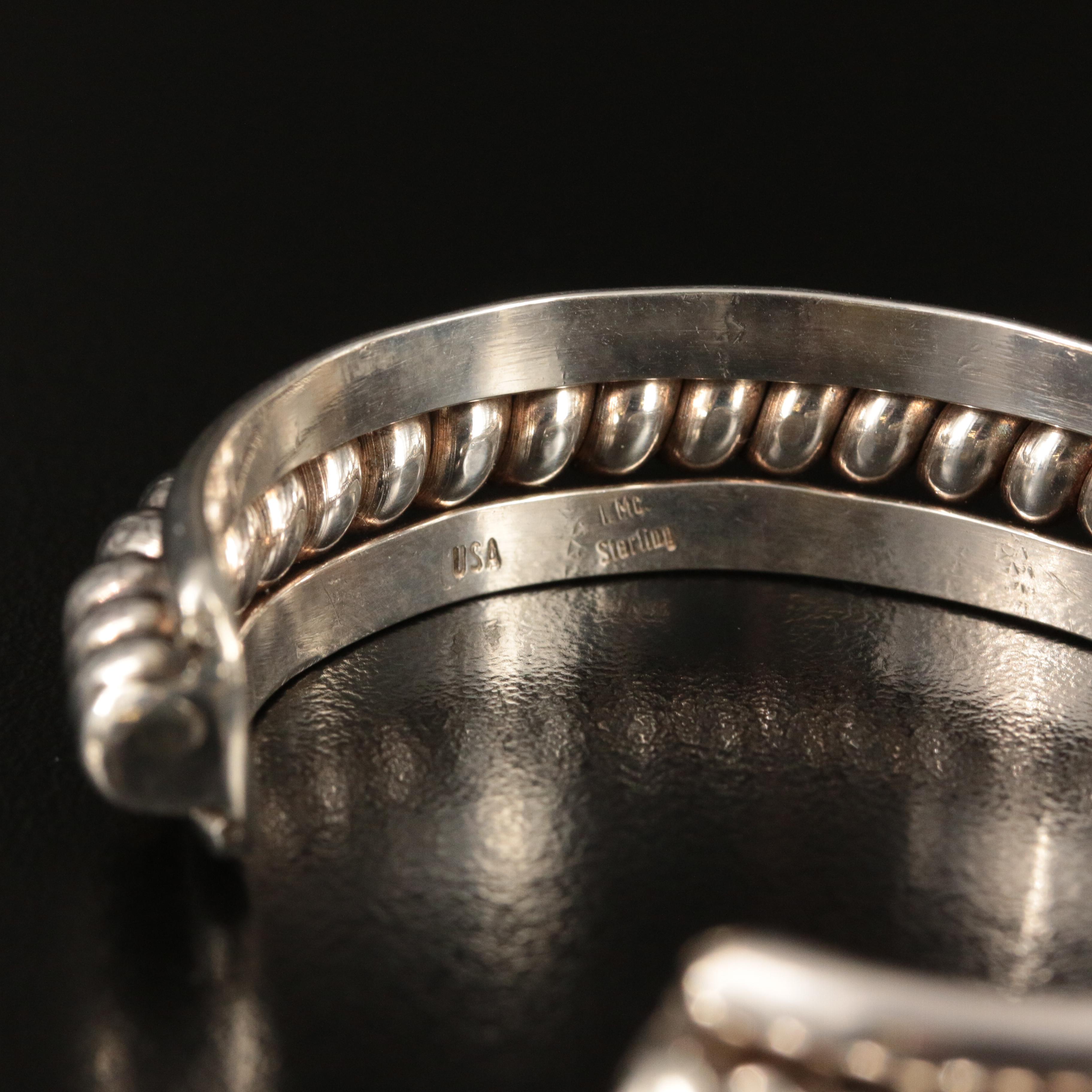 Sterling Cuffs Including Eilat Stone