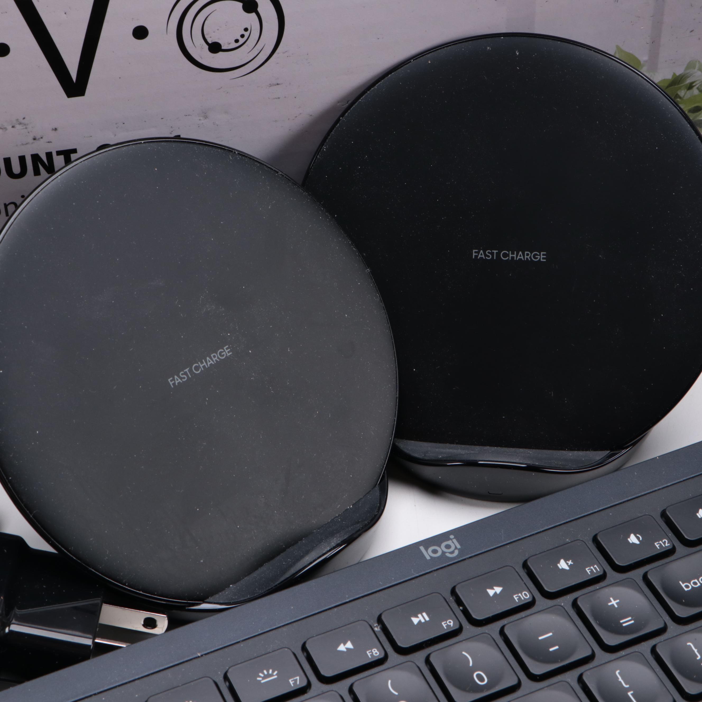 VIVO Computer Monitor Mount with NETGEAR Prosafe 5 Port Gigabit Switch, and More