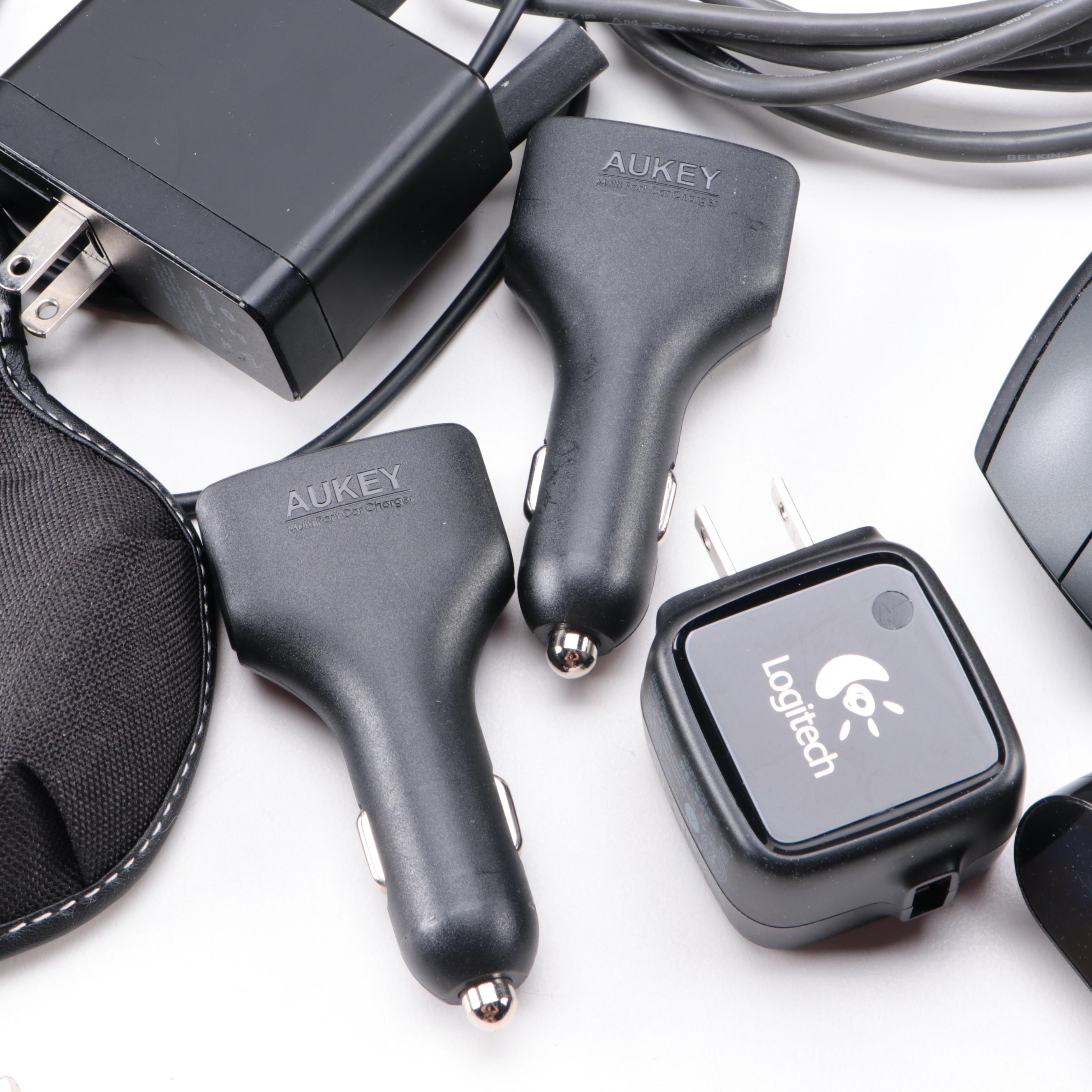 VIVO Computer Monitor Mount with NETGEAR Prosafe 5 Port Gigabit Switch, and More