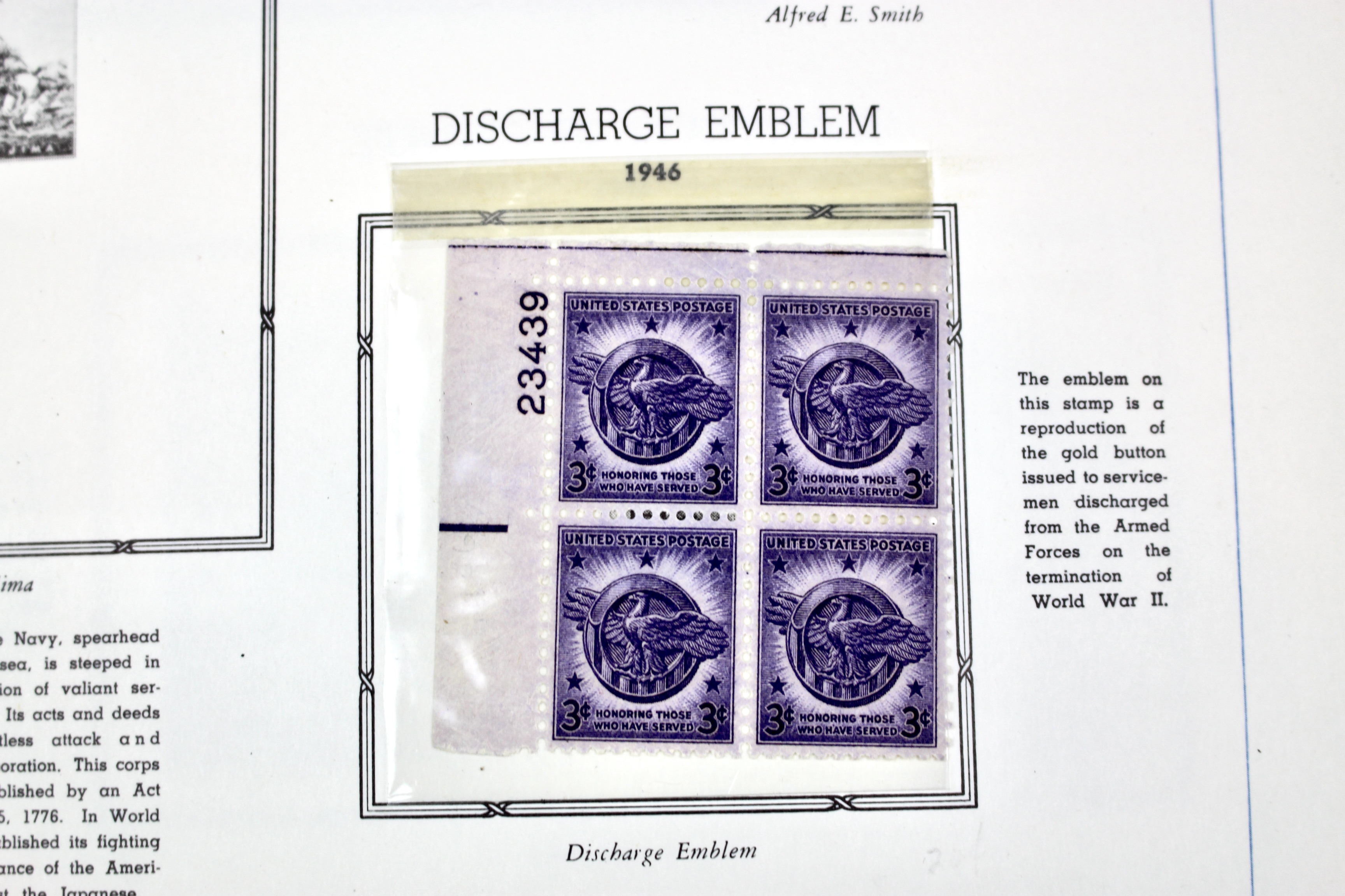 U.S. Postage Stamp Plate Block Collection, 1945 to 1973