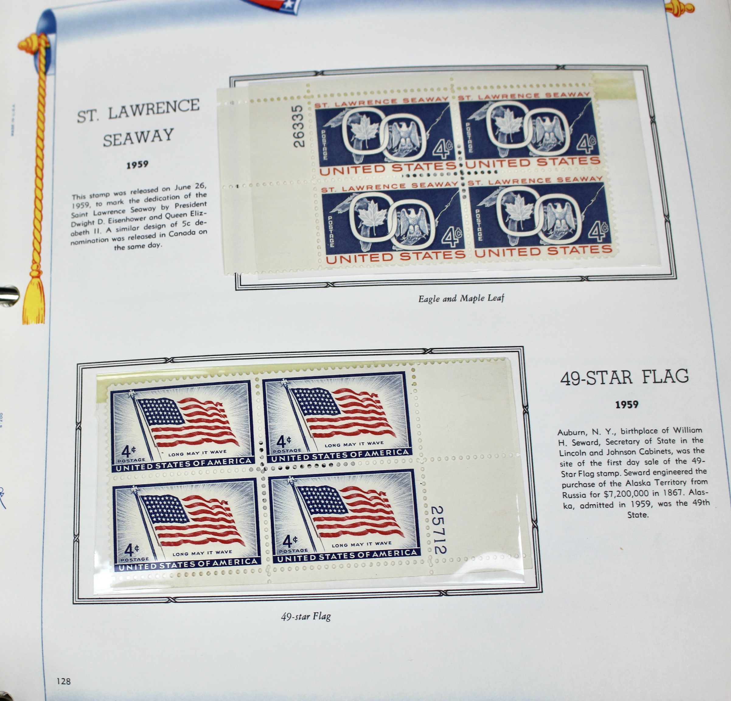 U.S. Postage Stamp Plate Block Collection, 1945 to 1973