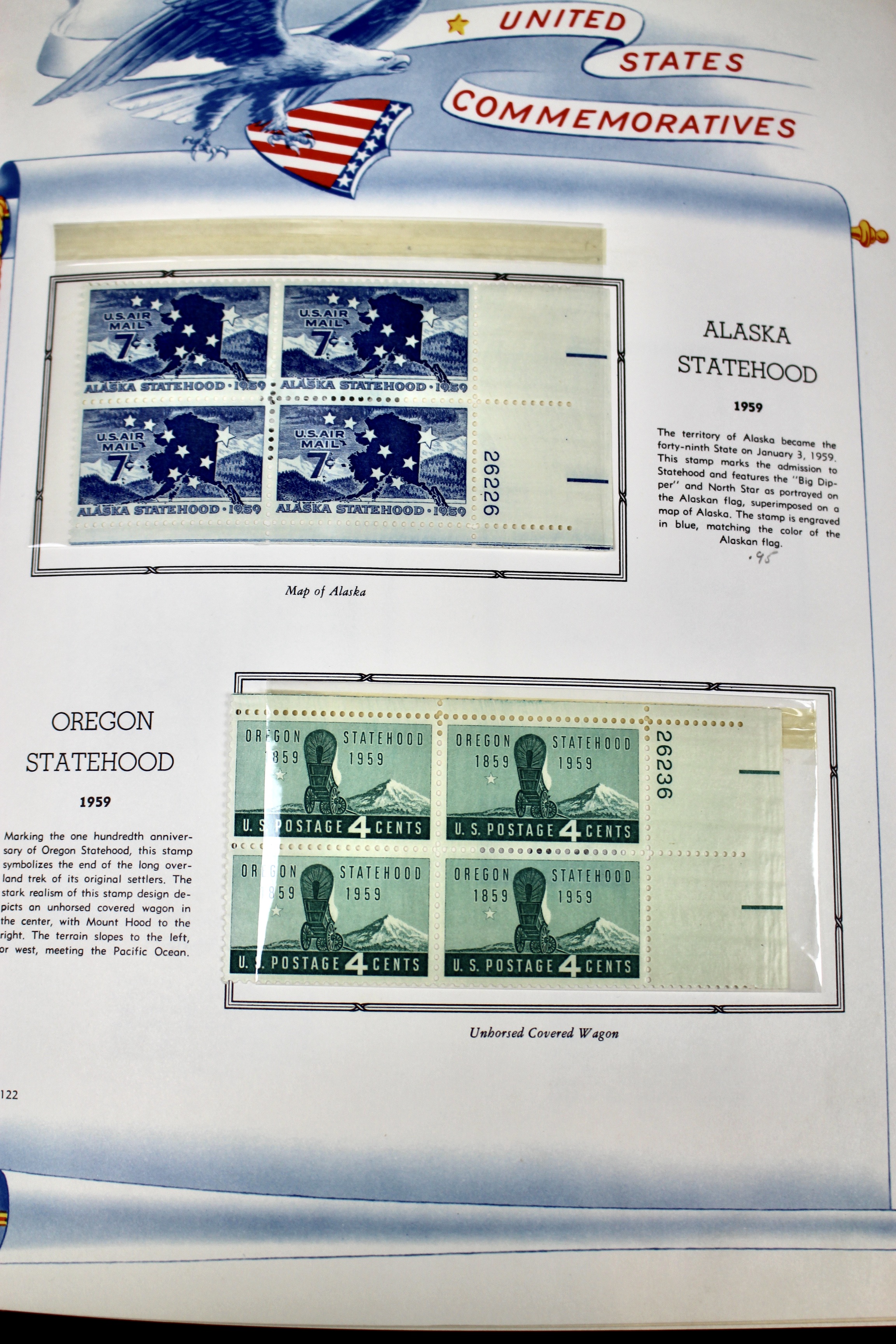 U.S. Postage Stamp Plate Block Collection, 1945 to 1973