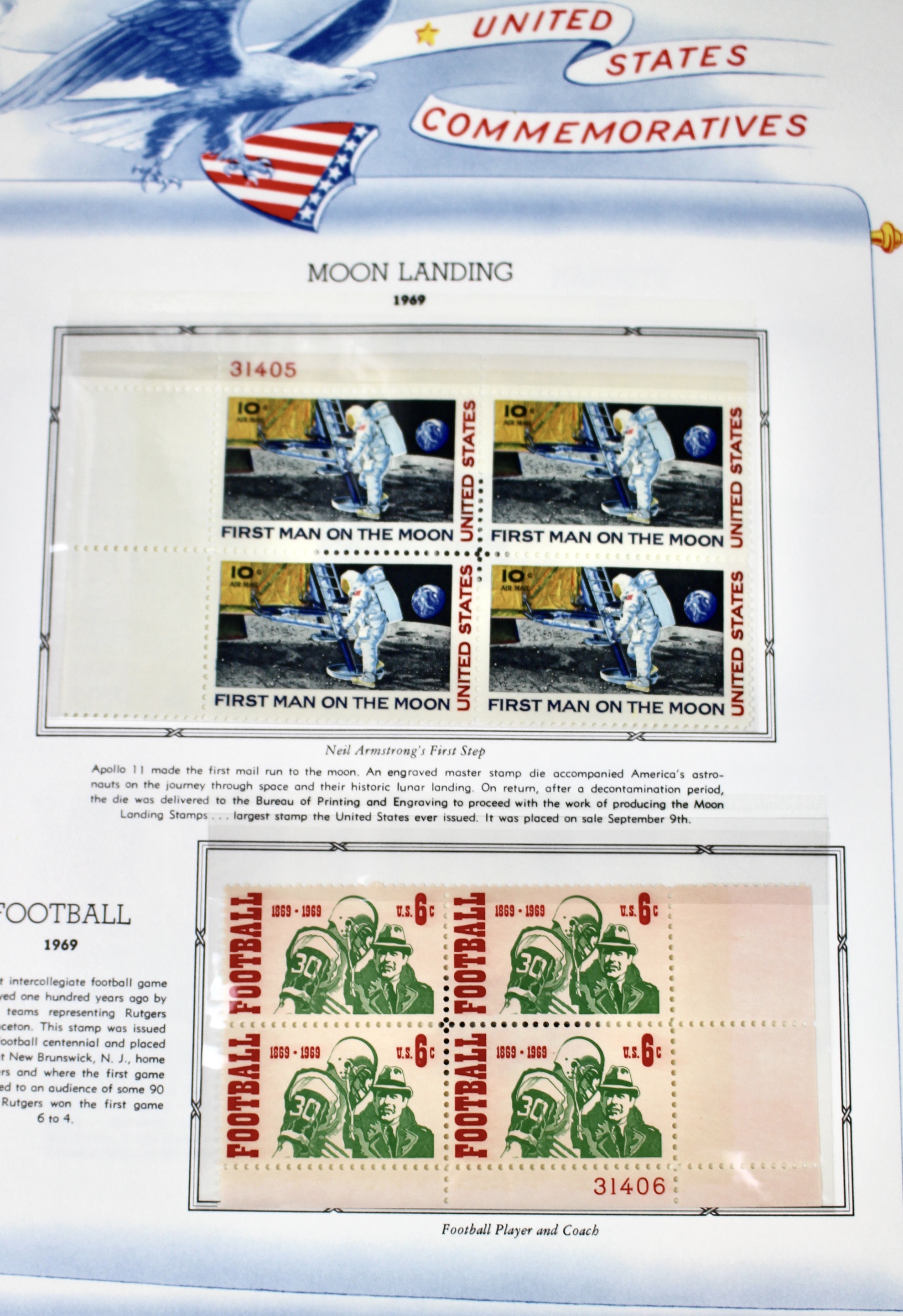 U.S. Postage Stamp Plate Block Collection, 1945 to 1973