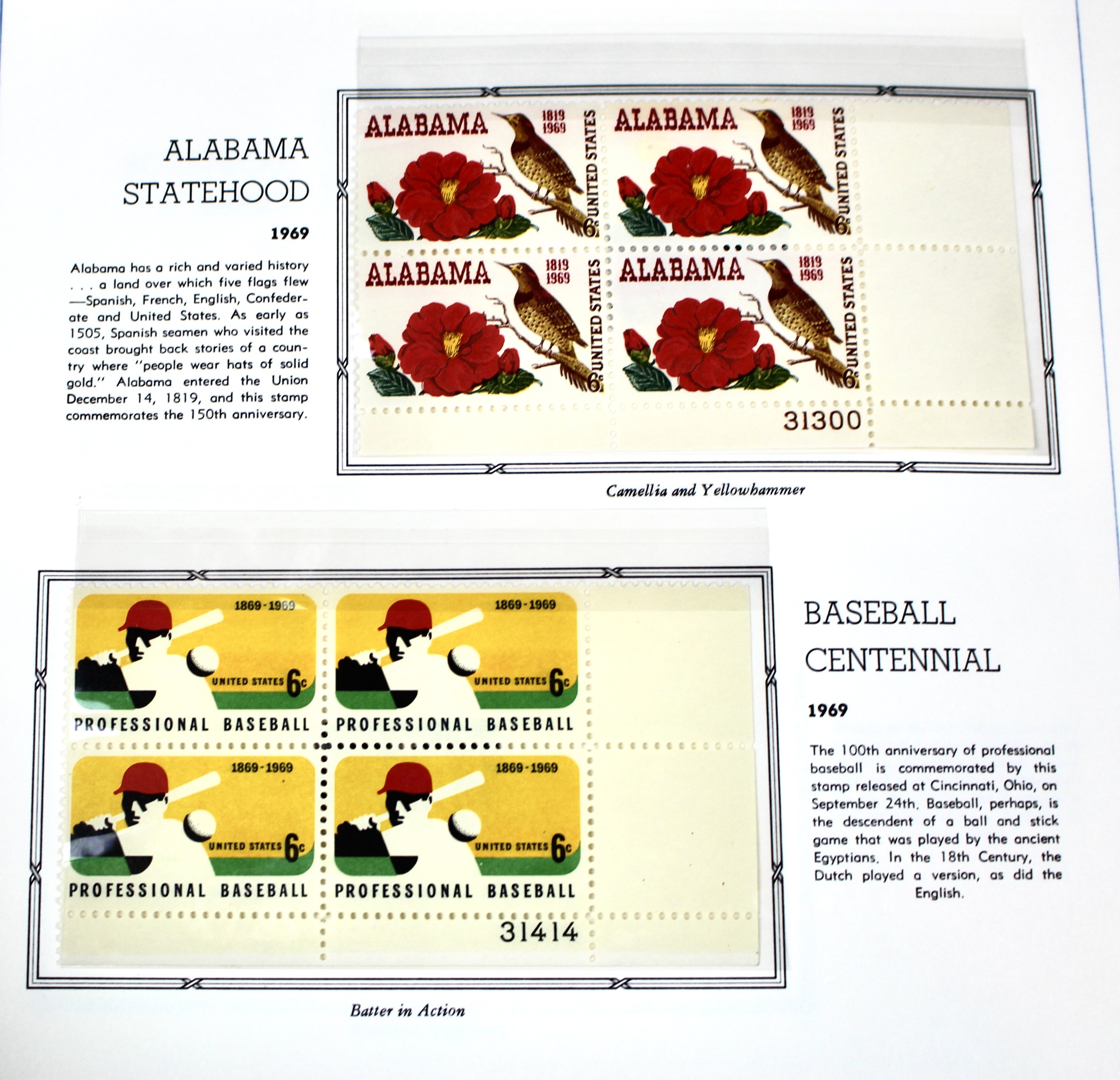U.S. Postage Stamp Plate Block Collection, 1945 to 1973