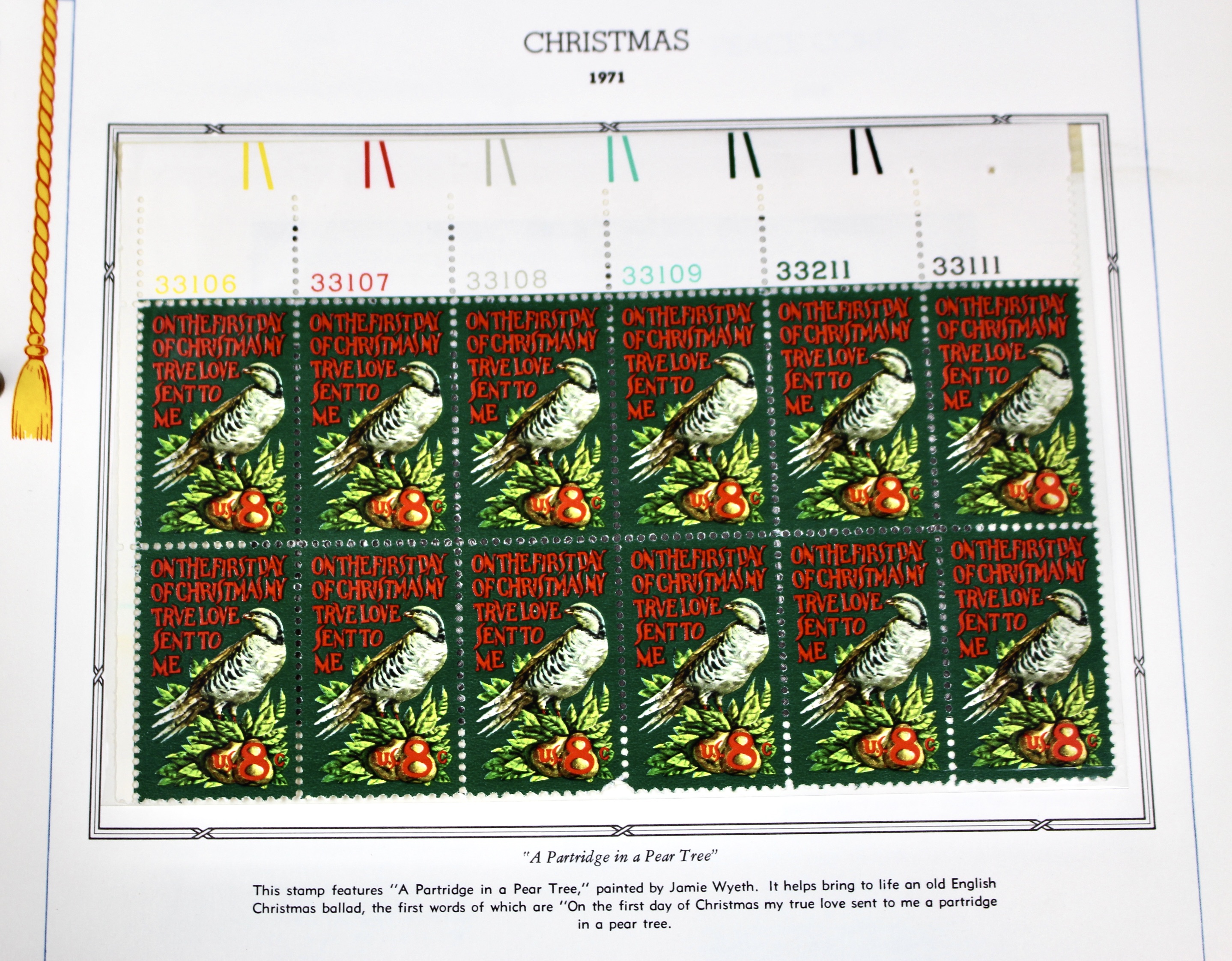 U.S. Postage Stamp Plate Block Collection, 1945 to 1973