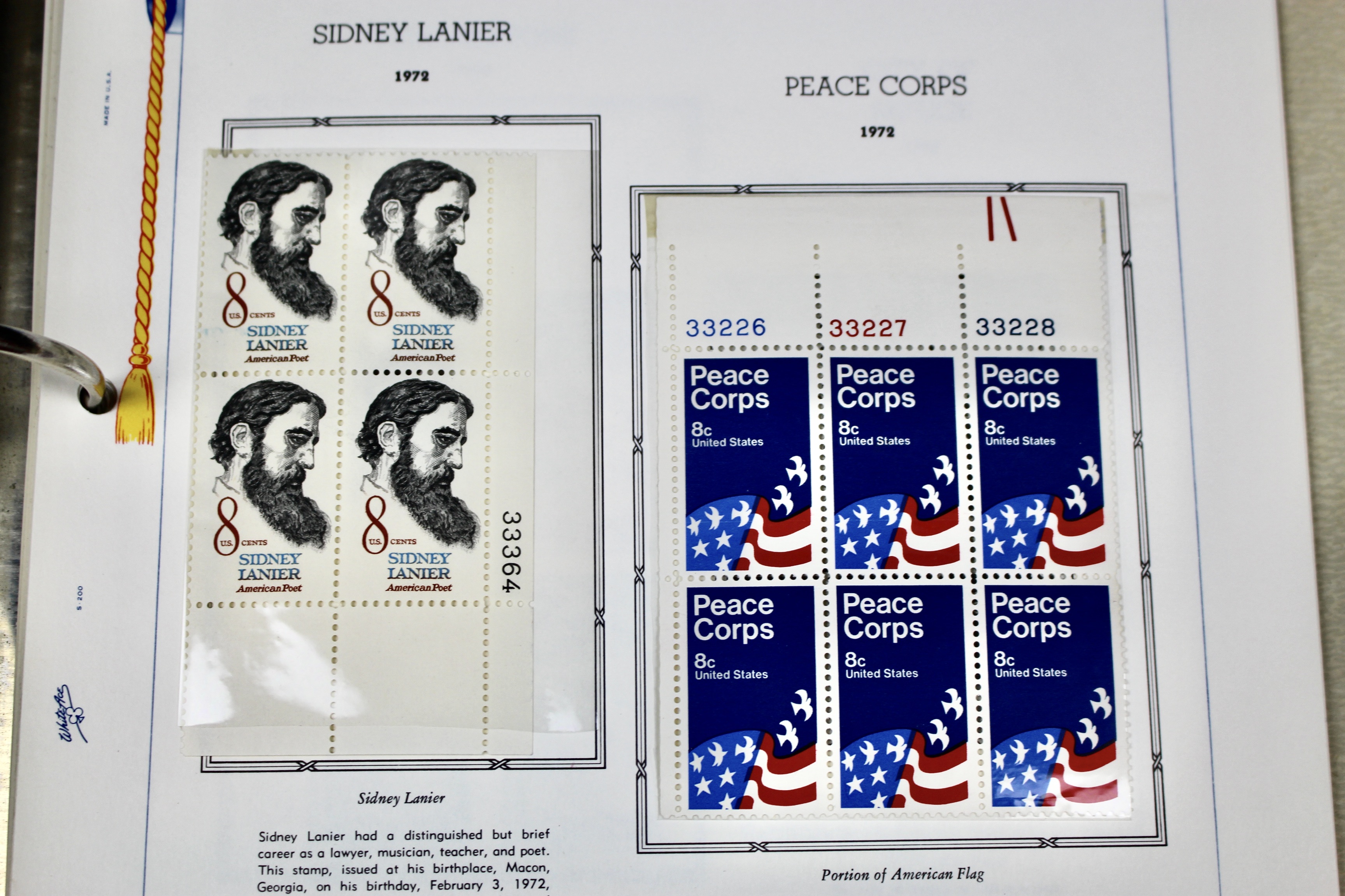 U.S. Postage Stamp Plate Block Collection, 1945 to 1973