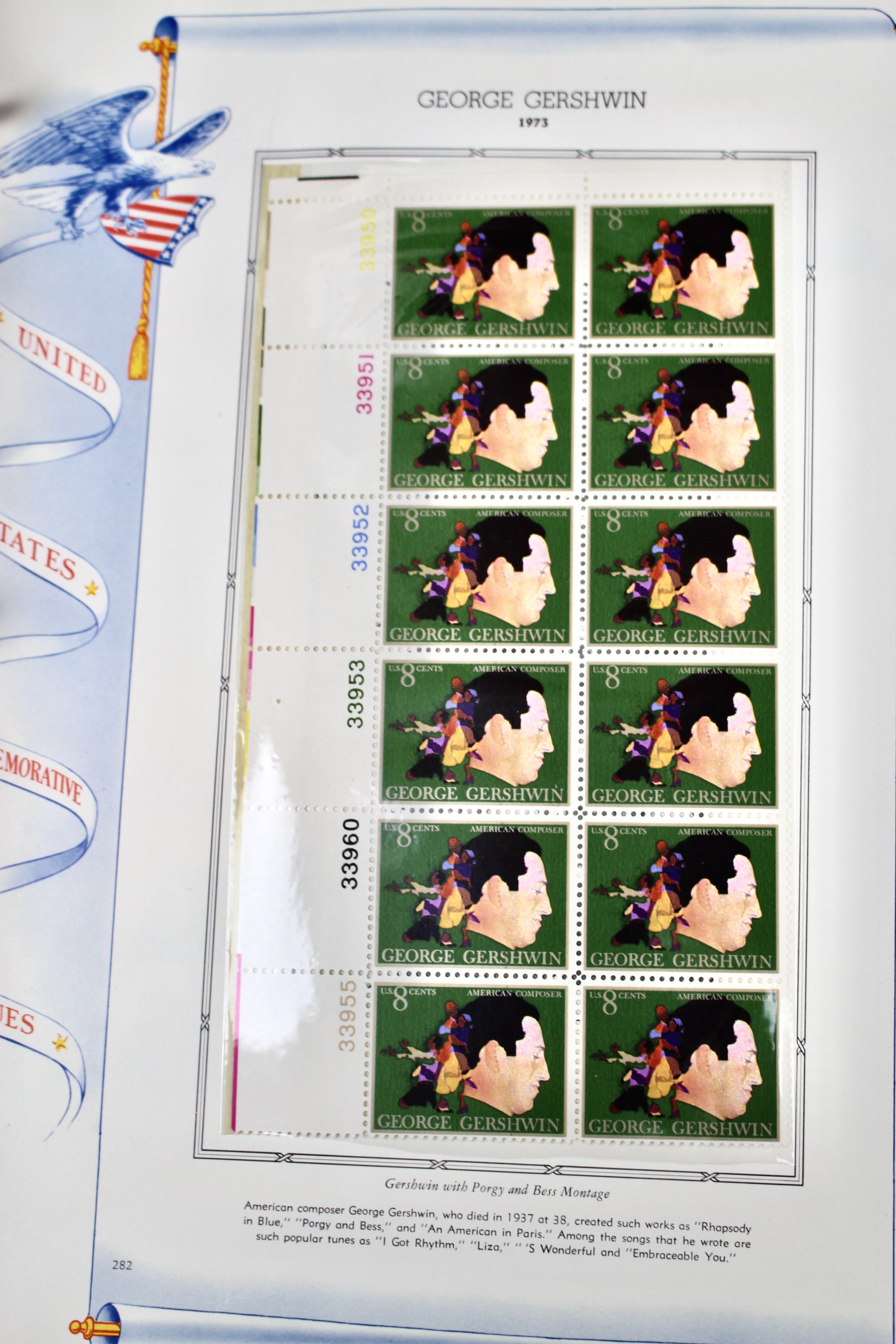 U.S. Postage Stamp Plate Block Collection, 1945 to 1973