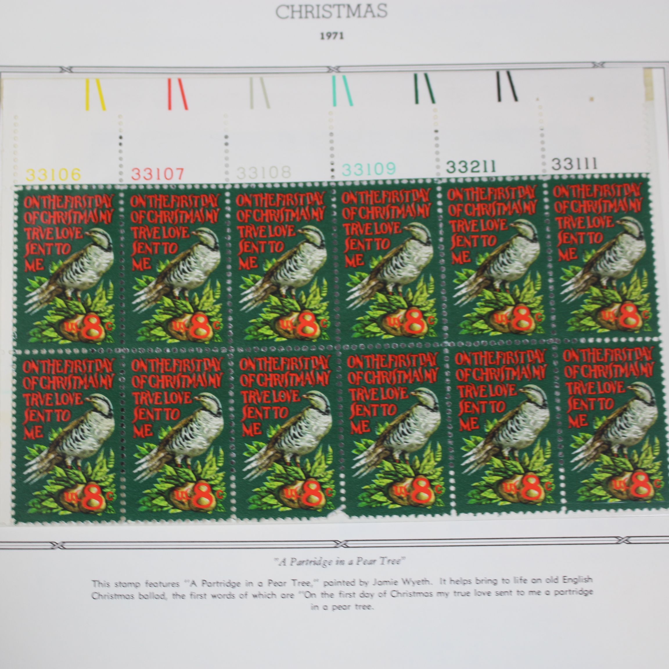 U.S. Postage Stamp Plate Block Collection, 1945 to 1973