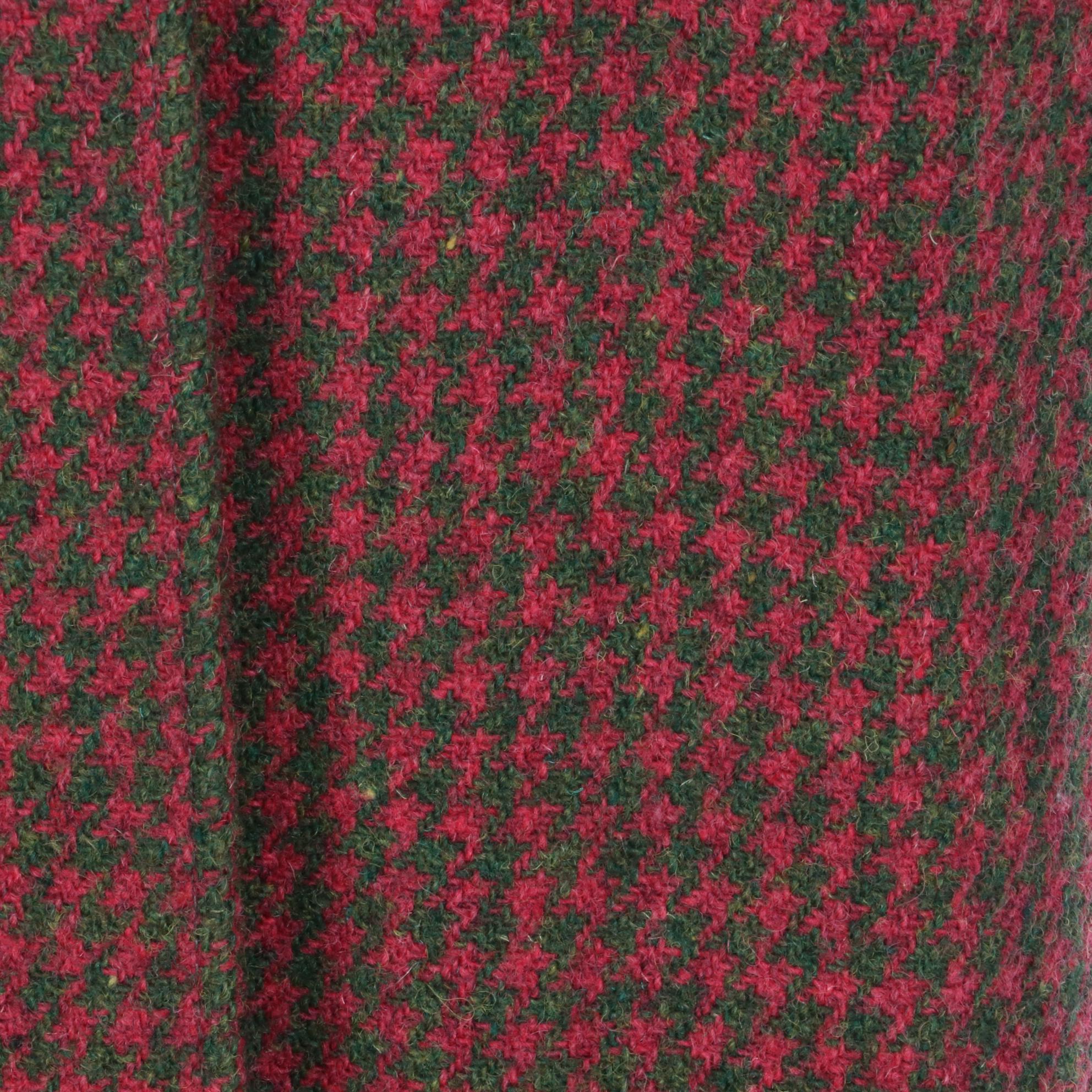 Harris Tweed Coat in Scottish Wool Houndstooth