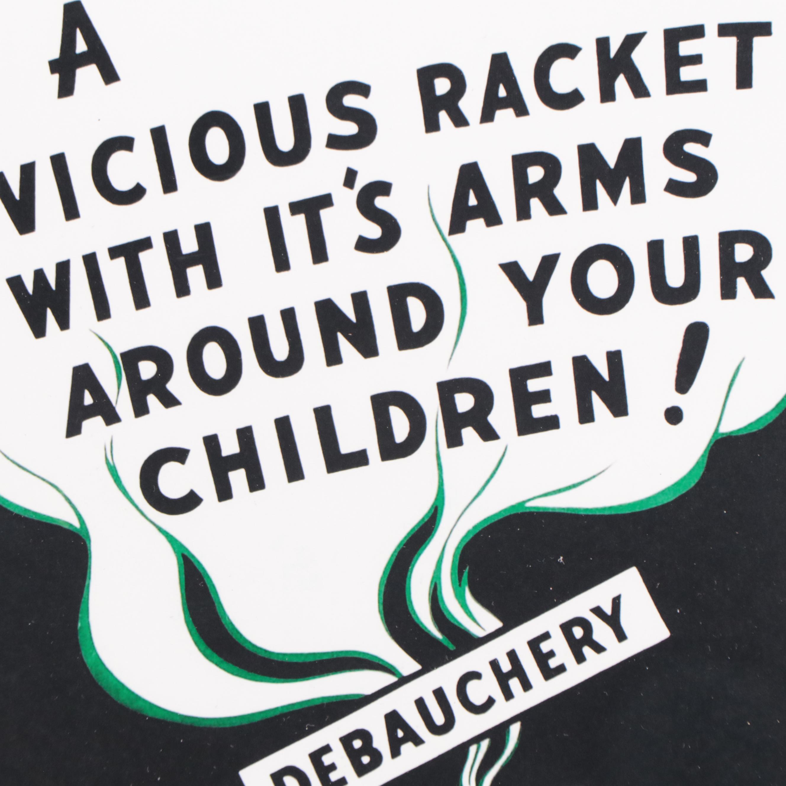 Offset Lithograph Marijuana Propaganda Poster, 21st Century